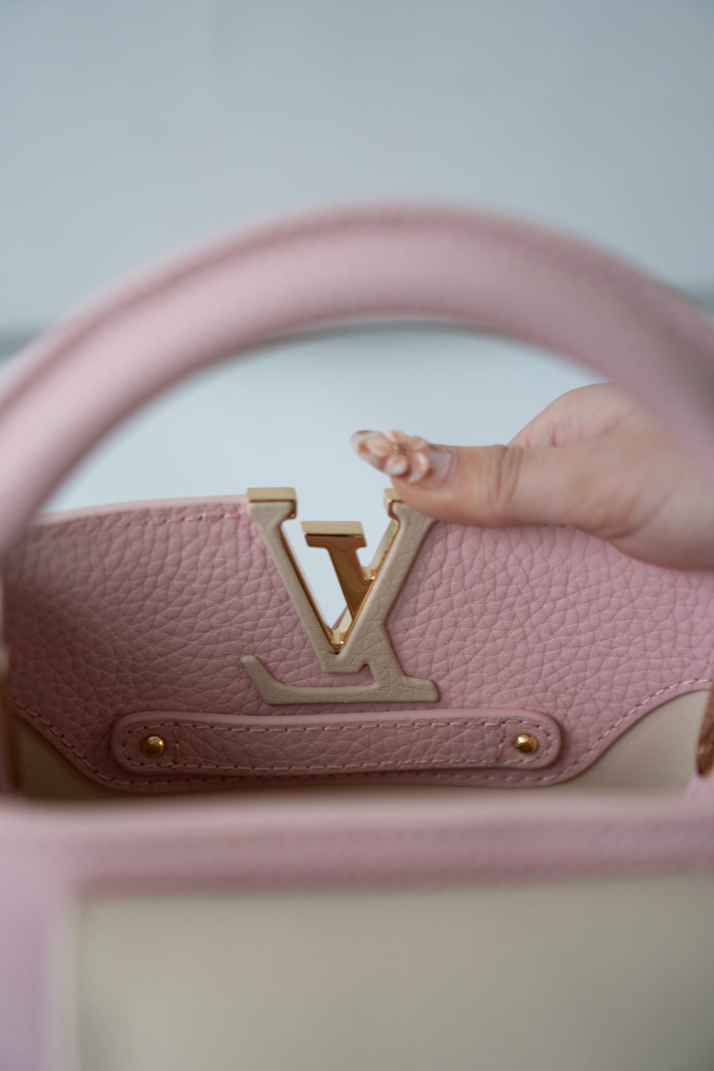 Capucine Mini Top Handle – Light Bliss Pink Taurillon Leather