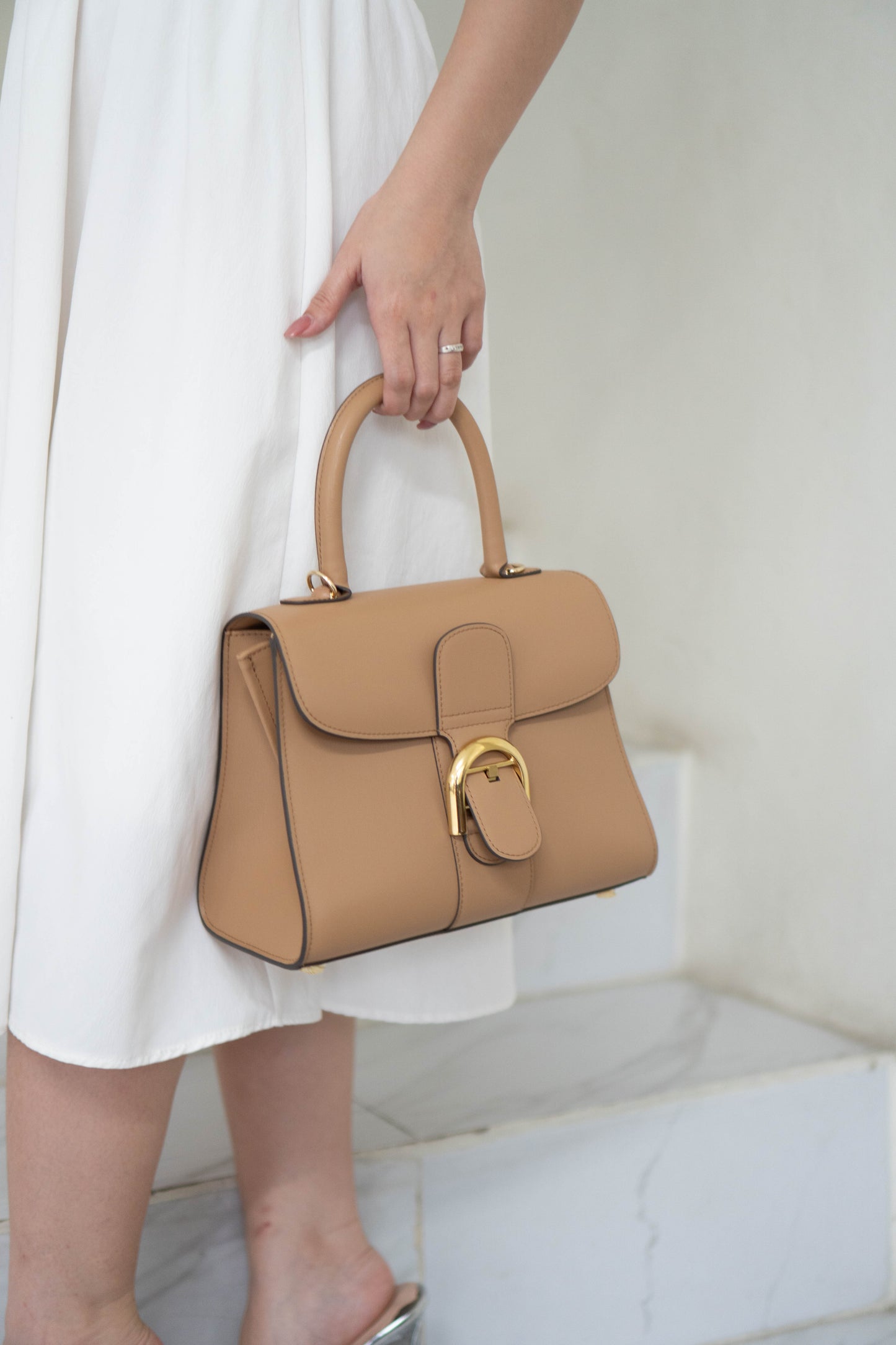 Brillant PM – Vison (warm taupe) Box Calf