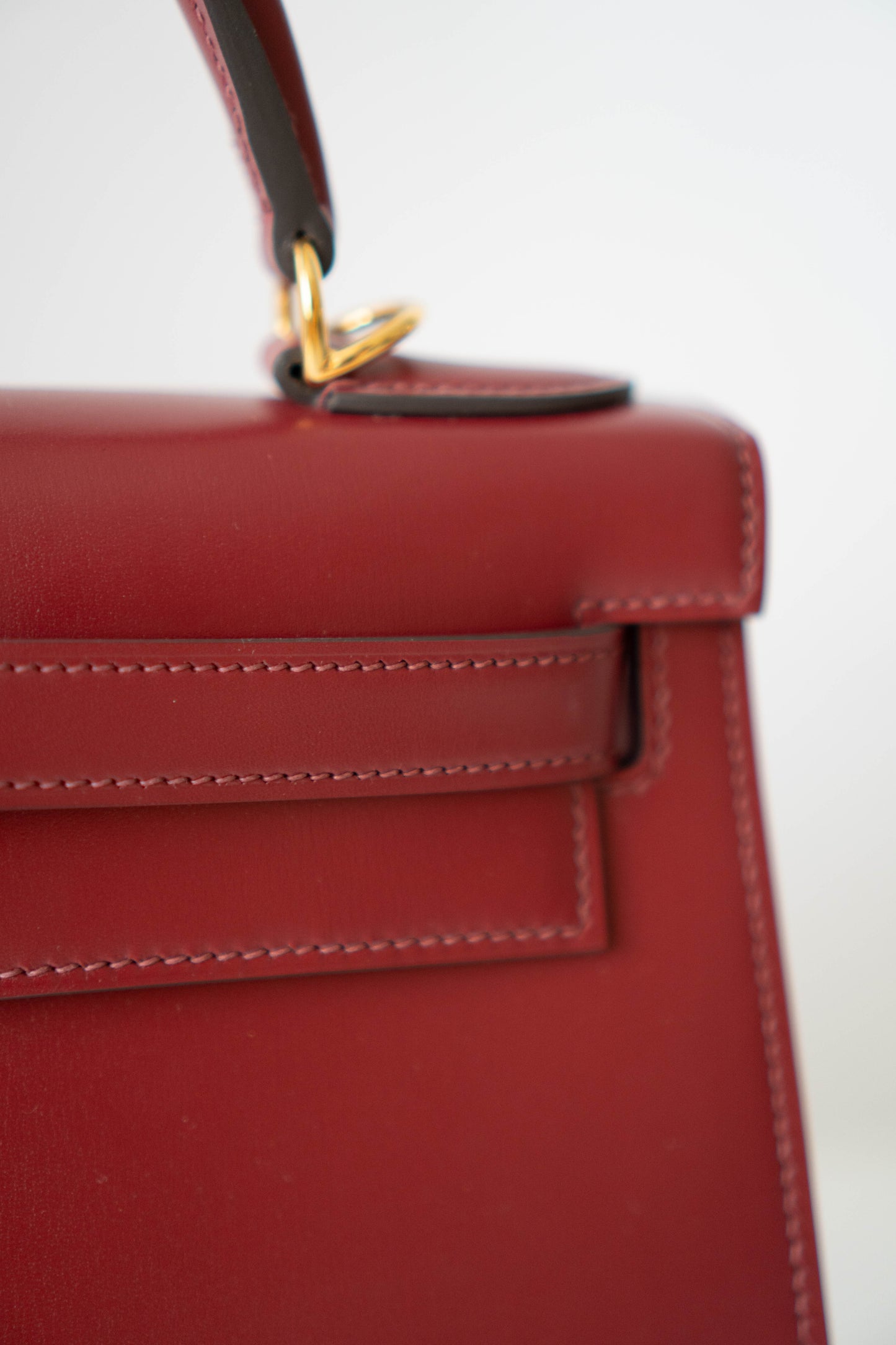 KL 28 Box in Rouge with Gold Hardware