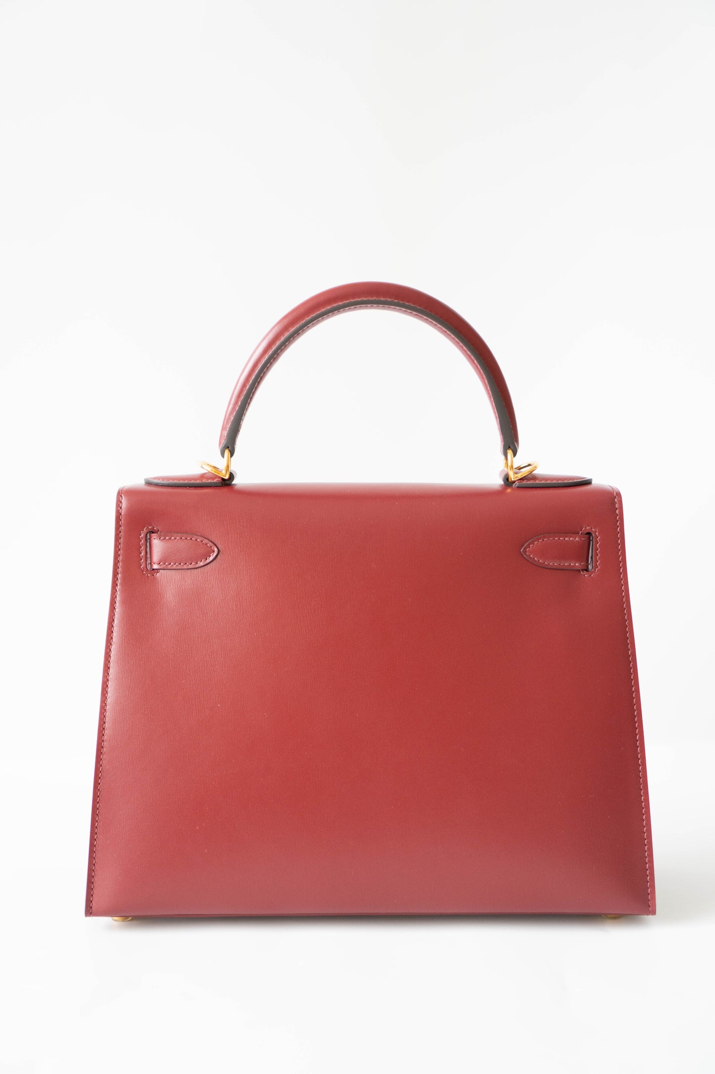KL 25 Sellier – Rouge H Box Leather with Gold Hardware