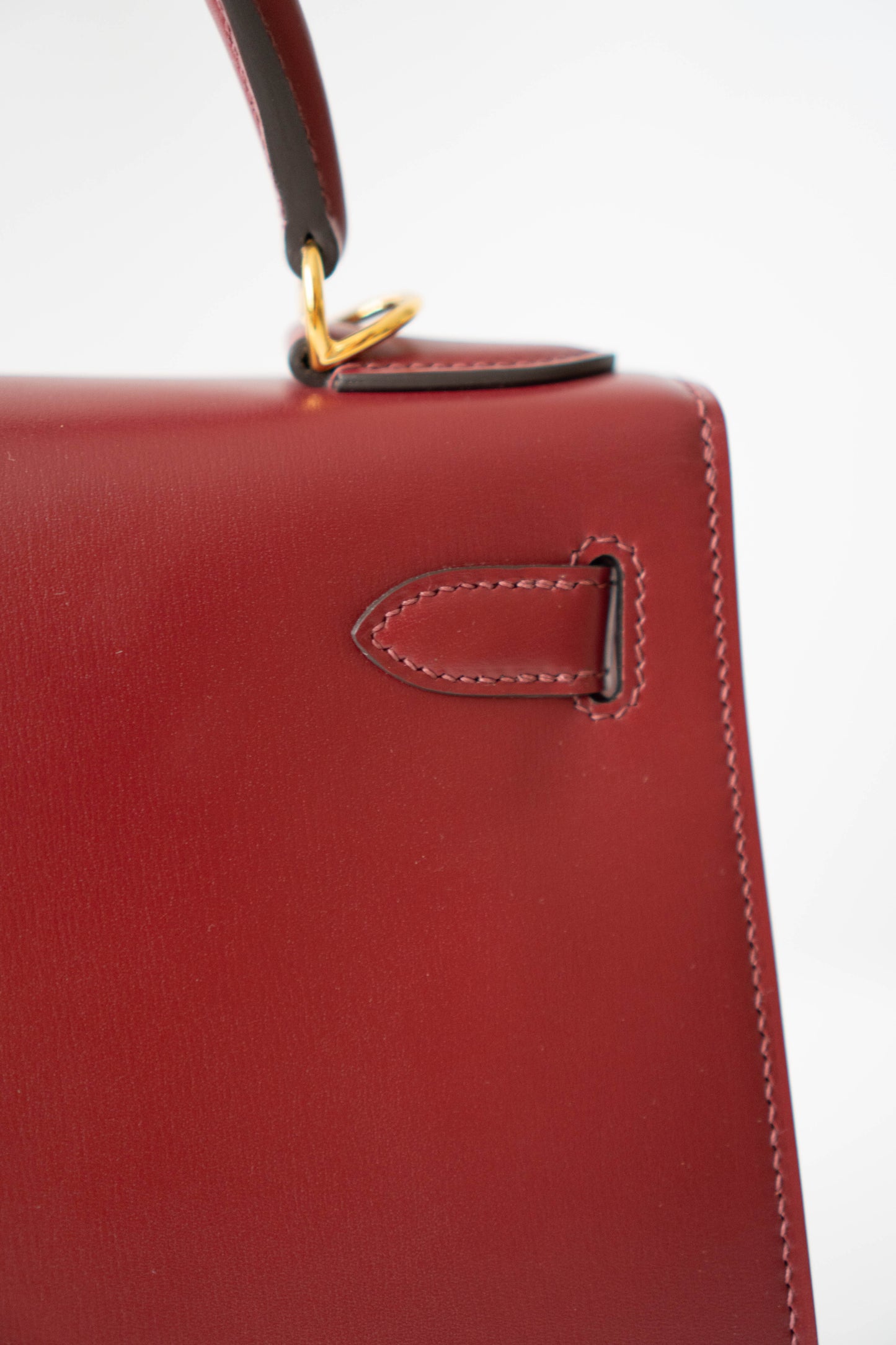 KL 28 Box in Rouge with Gold Hardware