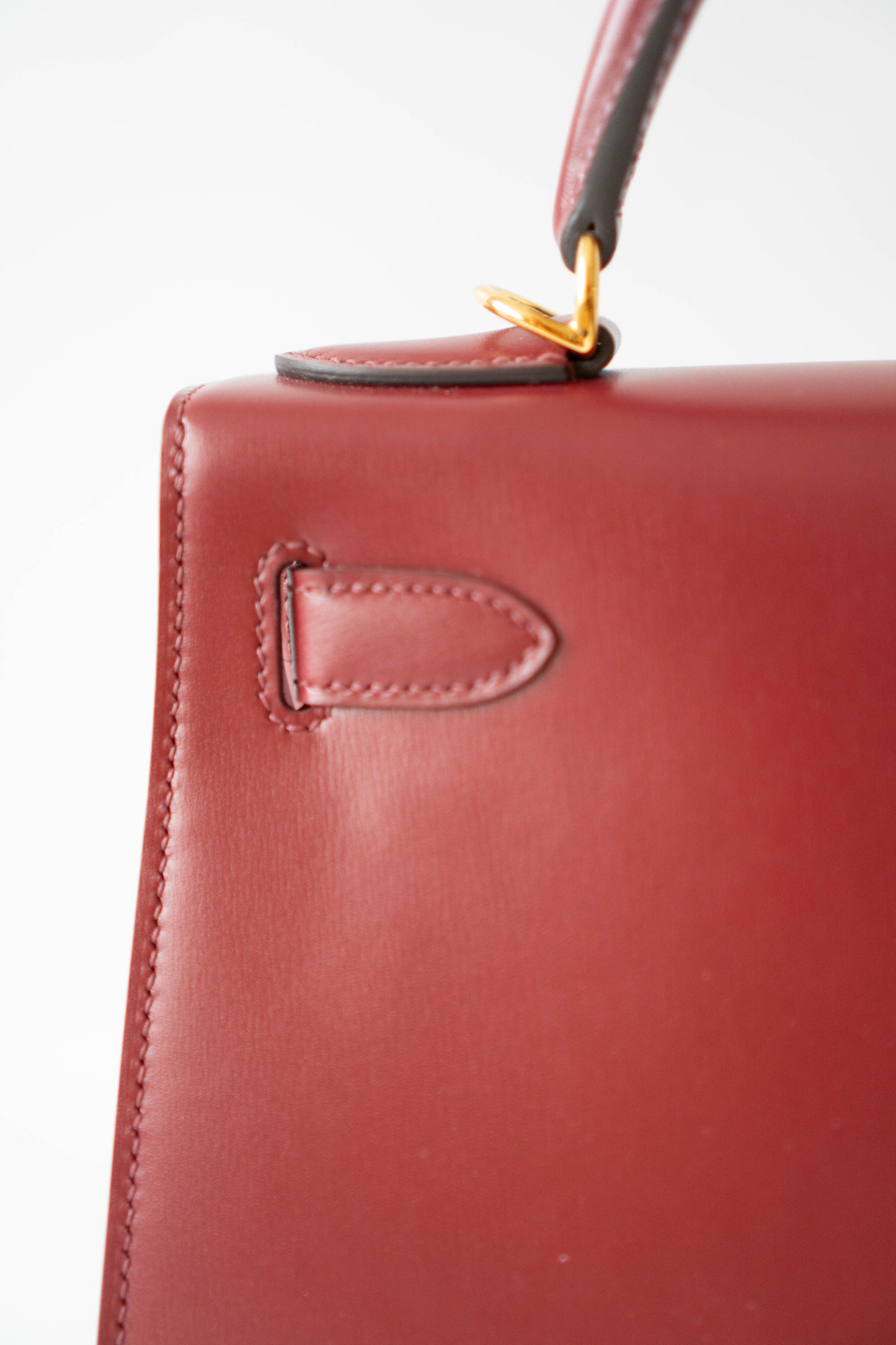 KL 28 Box in Rouge with Gold Hardware