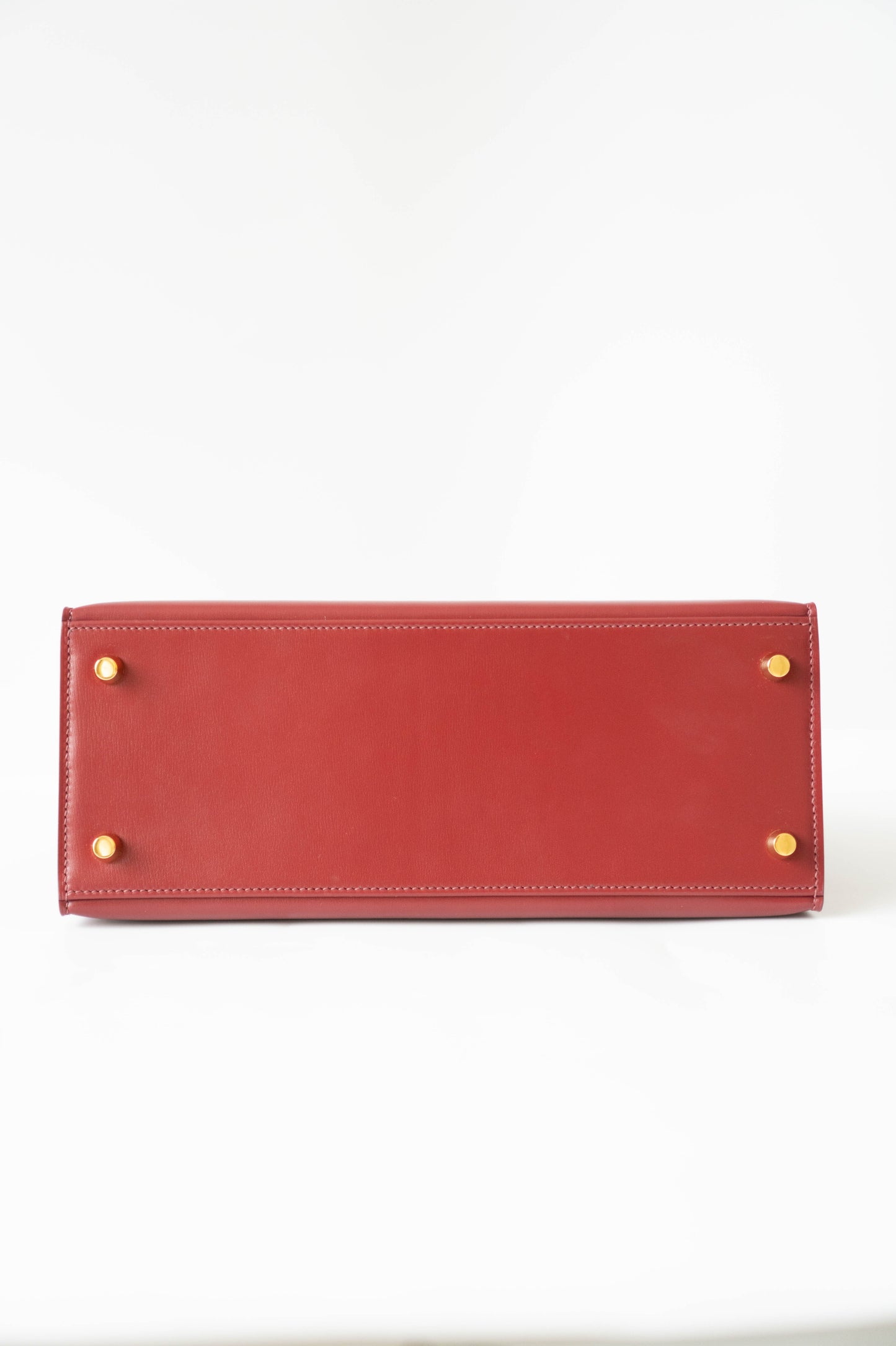 KL 25 Sellier – Rouge H Box Leather with Gold Hardware