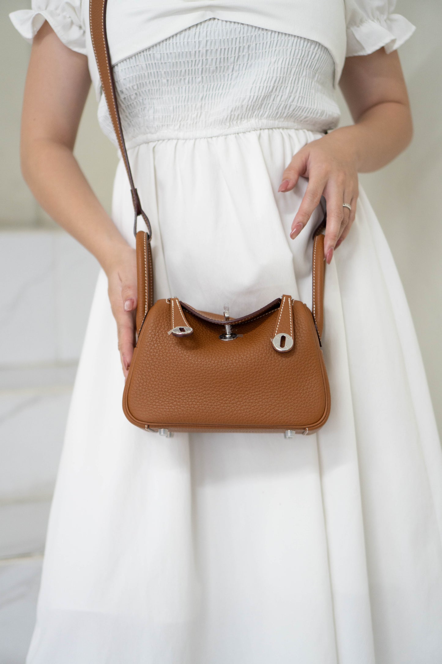Mini Lind – Gold Clemence with Palladium Hardware