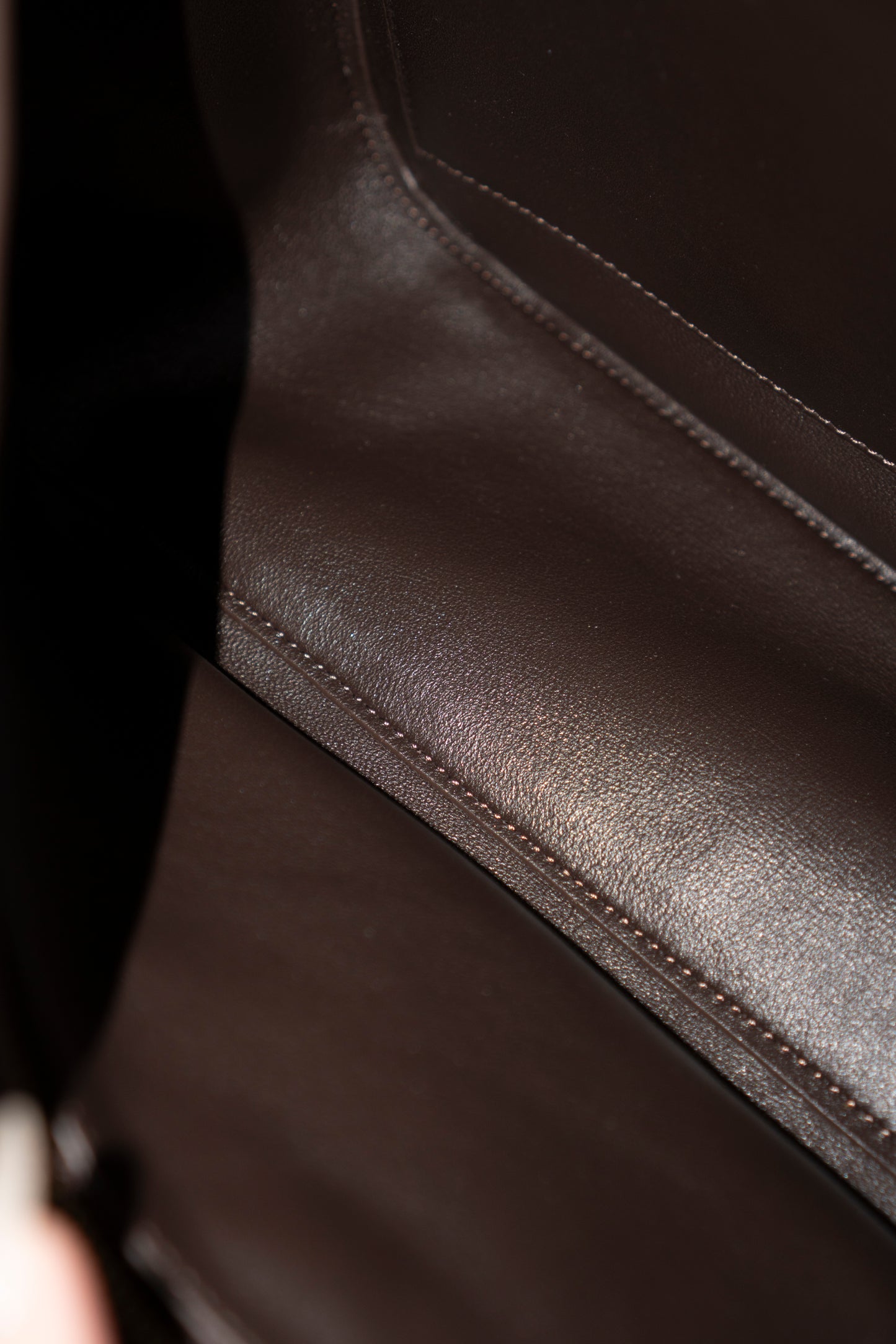 Jumbo Flap 26S – Dark Brown Suede with Gold Hardware