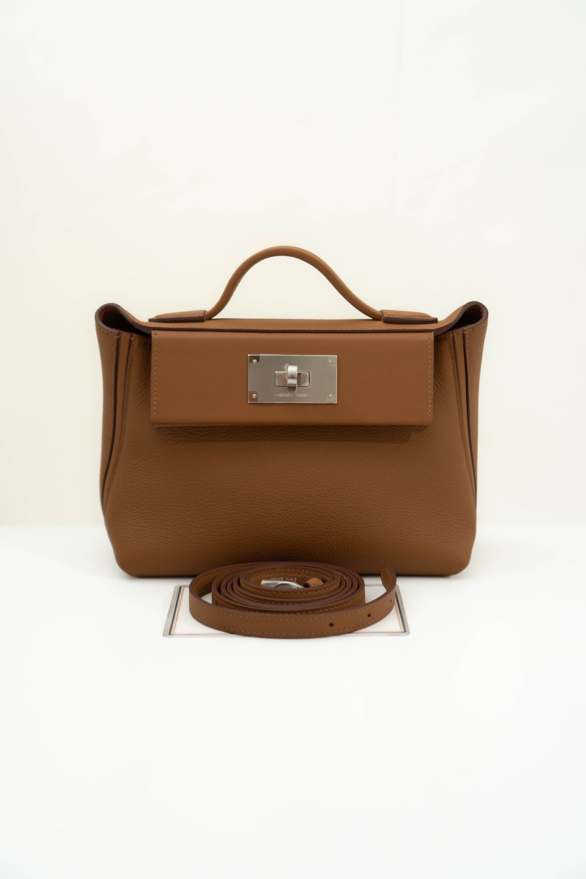 24/24 21 Bag – Gold Togo & Swift Leather