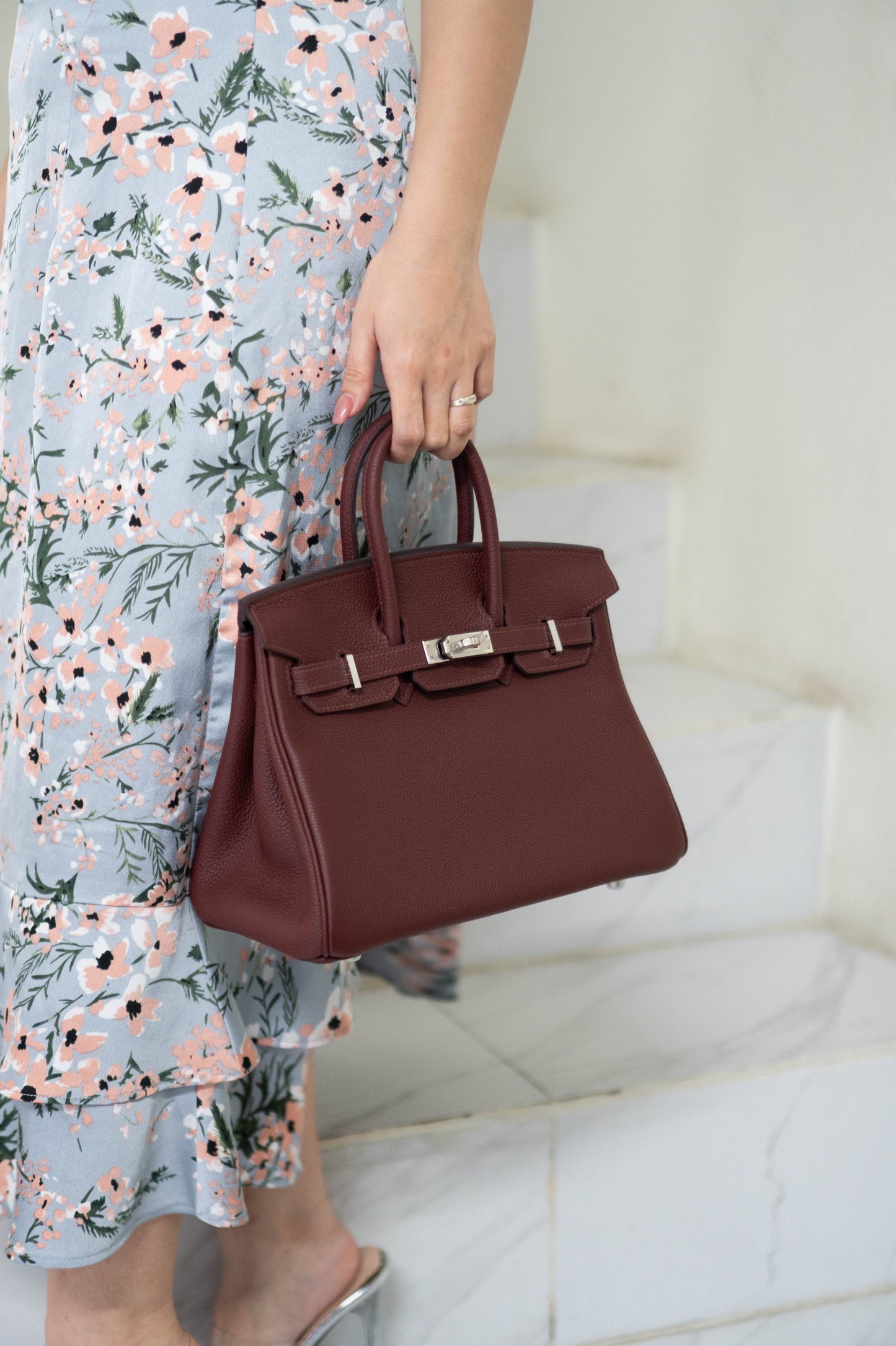 BK 25 – Rouge H Togo with Palladium Hardware