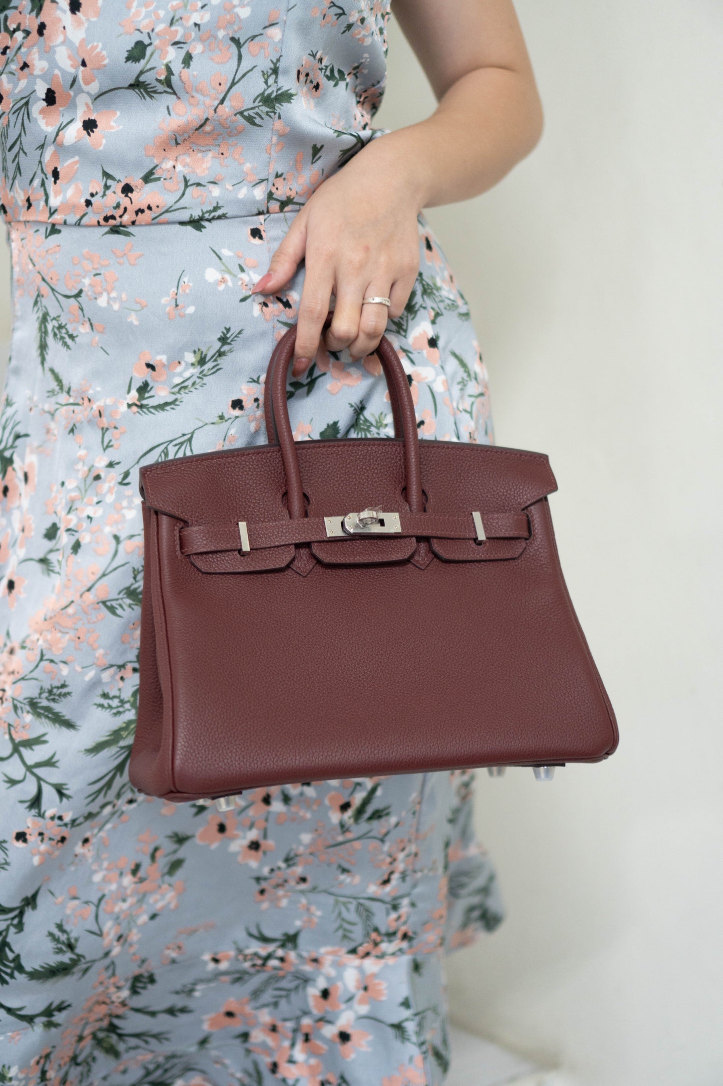 BK 25 – Rouge H Togo with Palladium Hardware