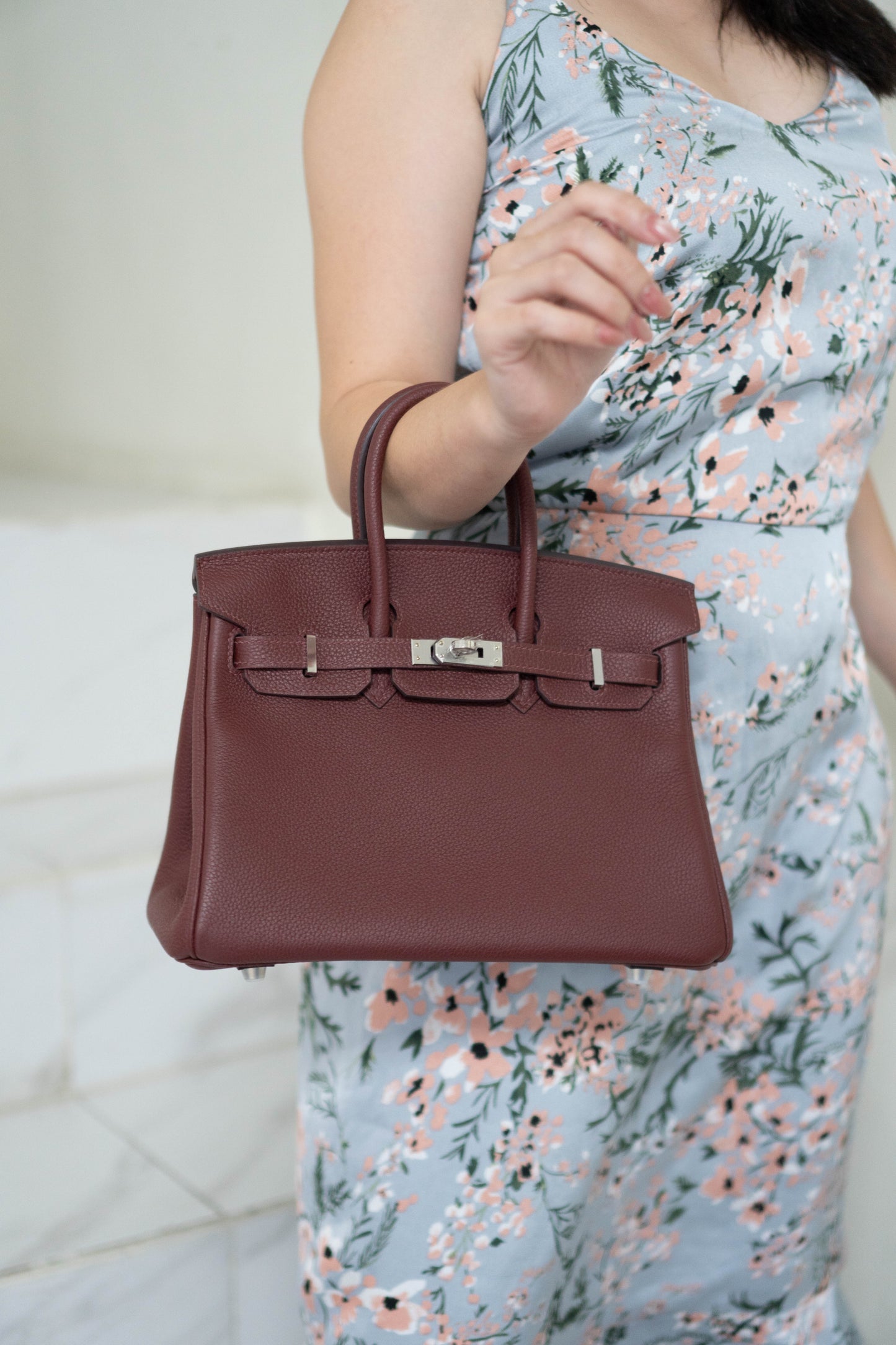 BK 25 – Rouge H Togo with Palladium Hardware