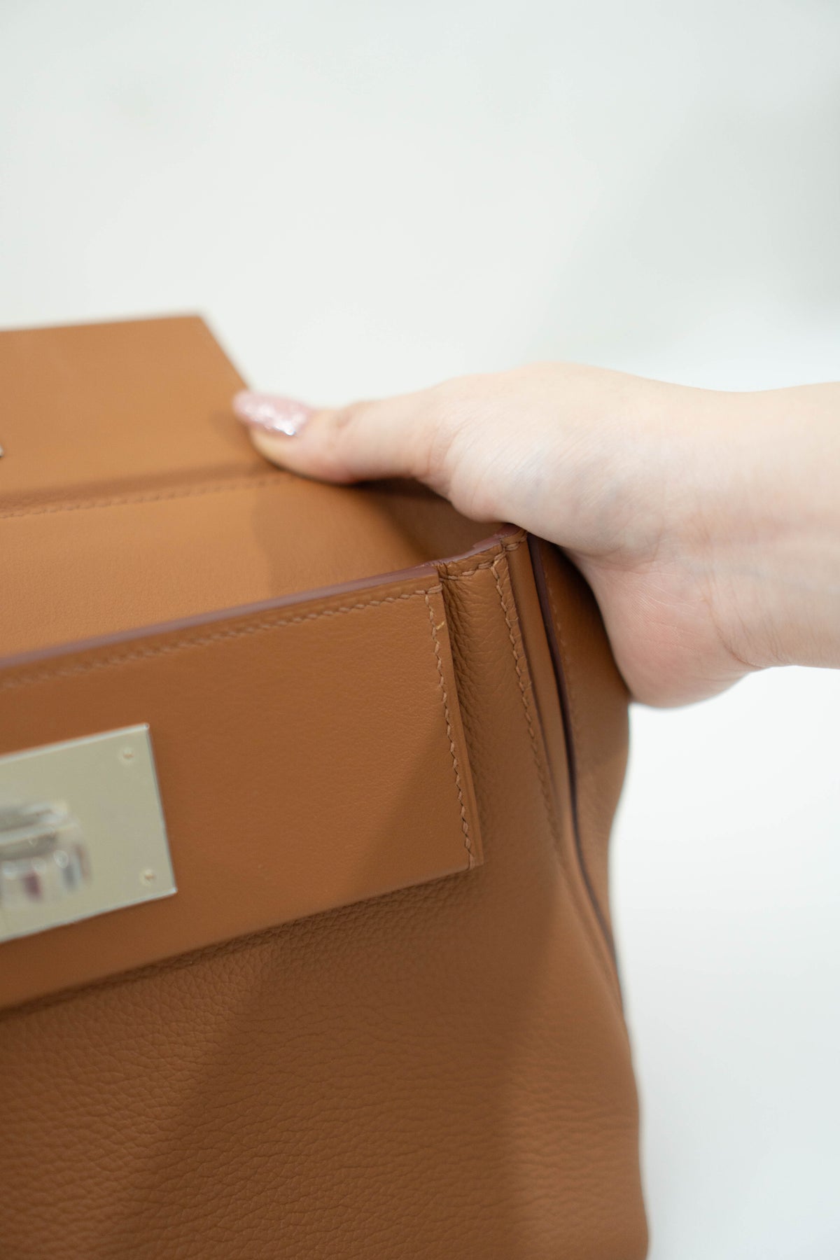 24/24 21 Bag – Gold Togo & Swift Leather