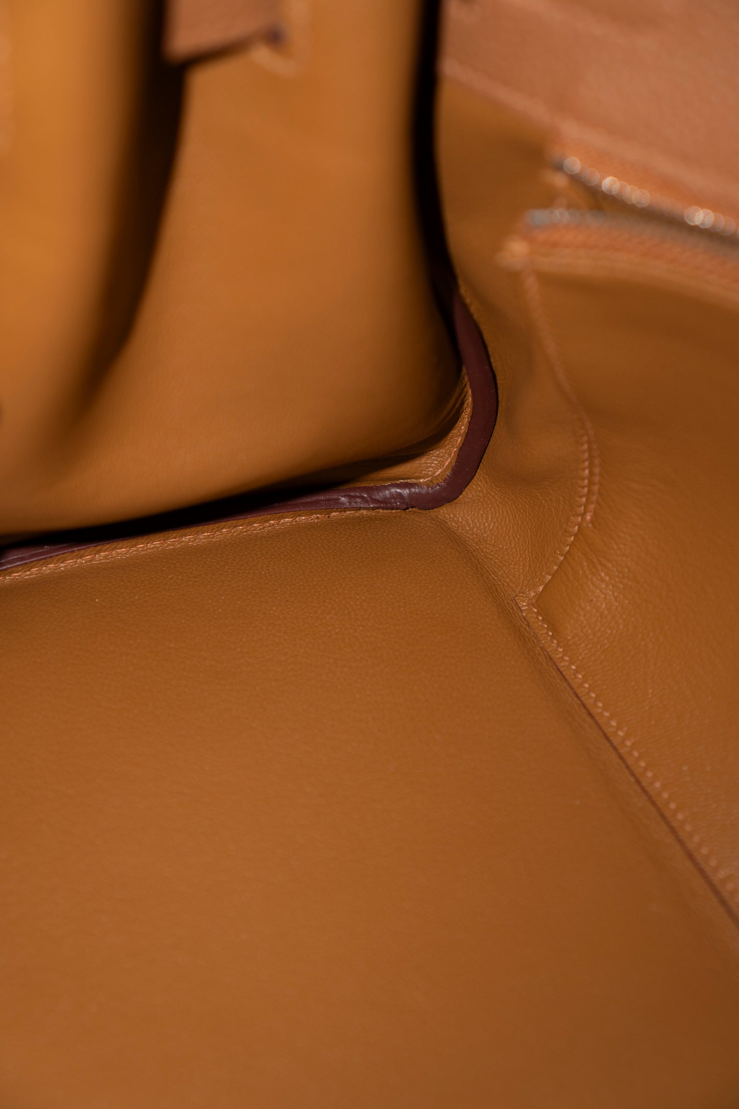 KL Shoulder 42 – Gold Clemence Leather with Palladium Hardware
