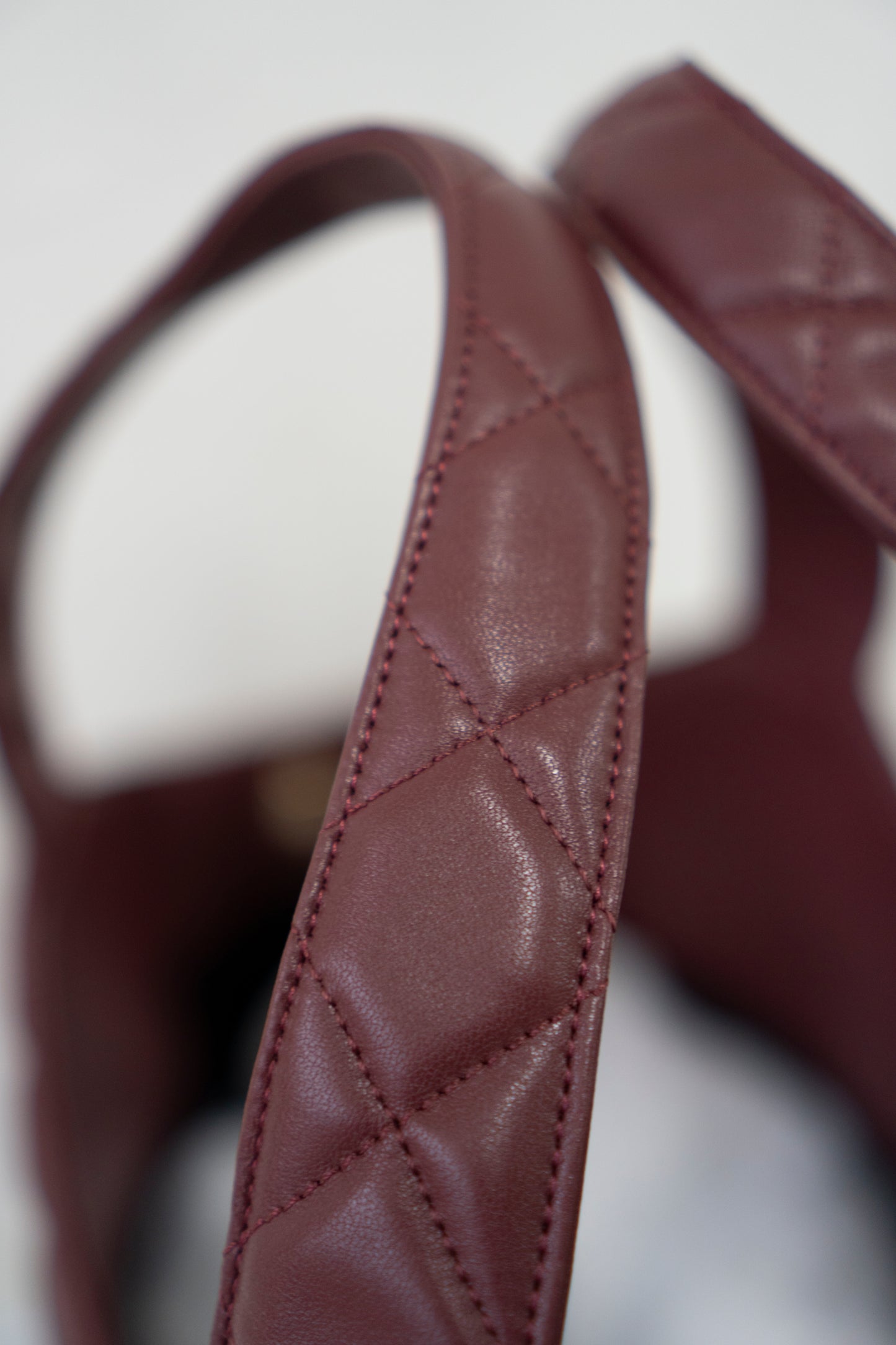Icare Medium Tote – Bordeaux Lambskin with Gold Hardware