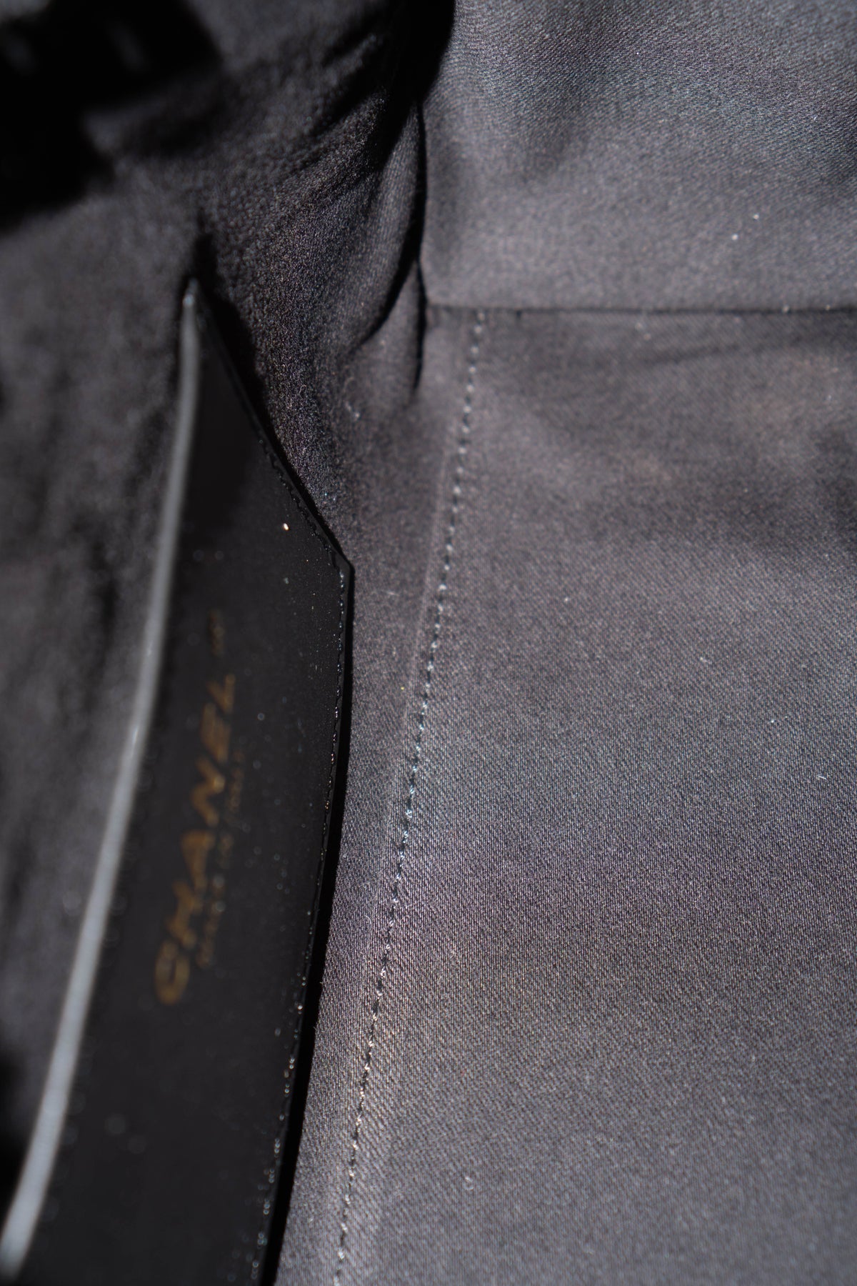 C25 Small - Black Caviar in Gold Hardware