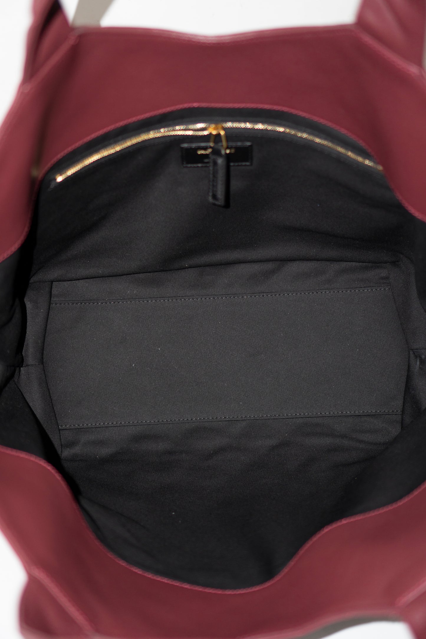 Icare Medium Tote – Bordeaux Lambskin with Gold Hardware