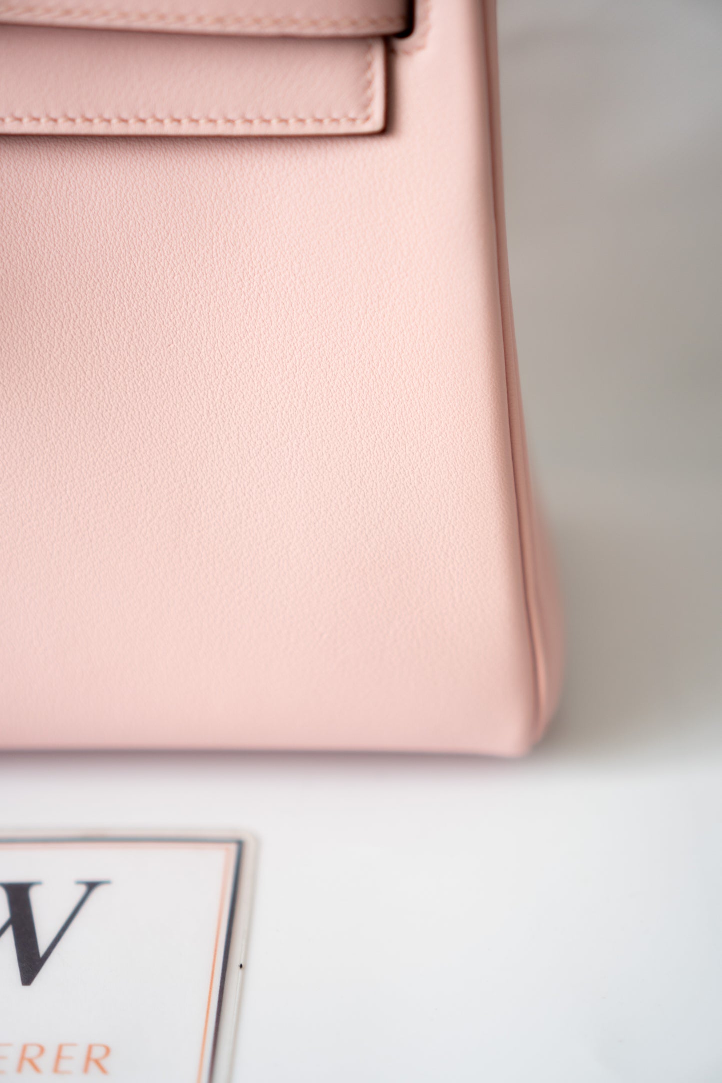KL 25 Top Handle Bag – Rose Sakura Swift with Palladium Hardware