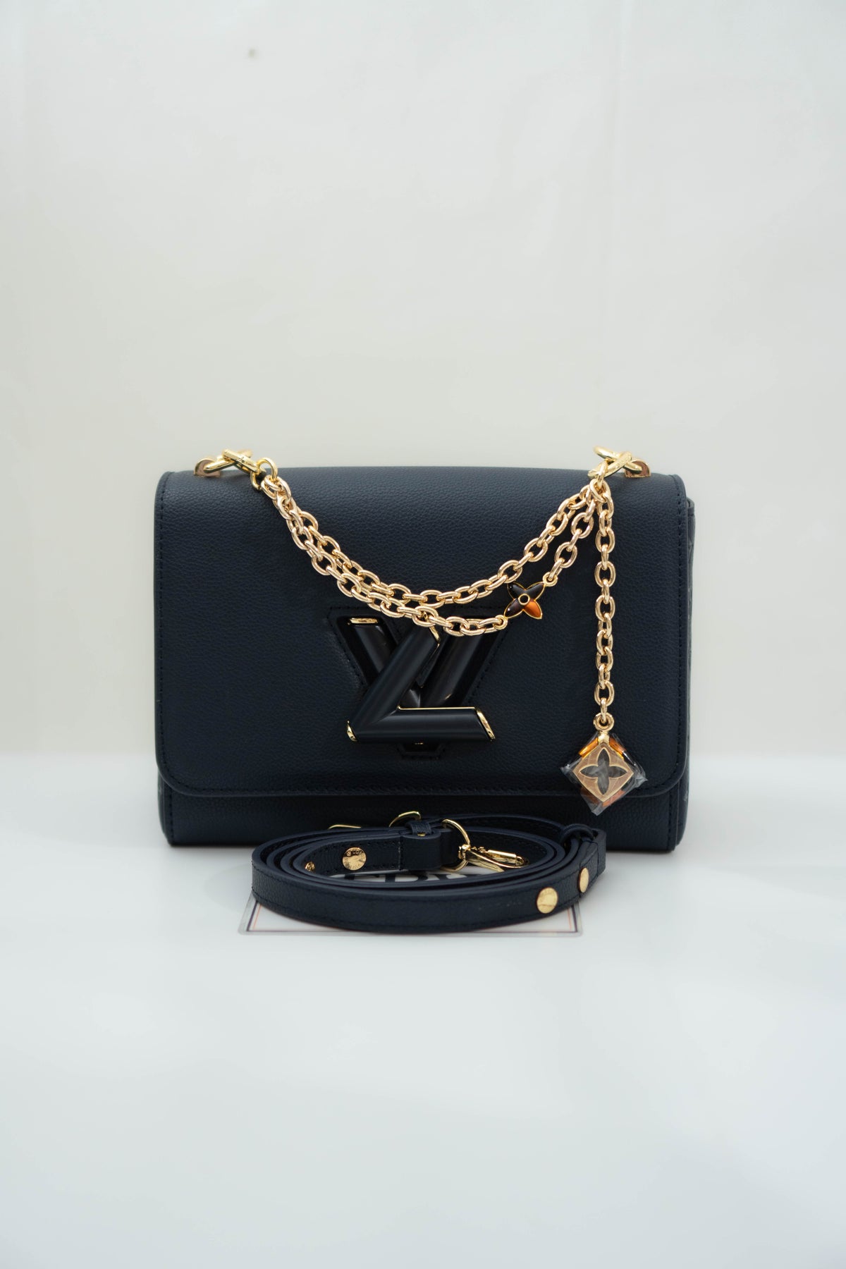 Twist MM Chain Bag – Dark Navy Monogram Empreinte & Epi Leather