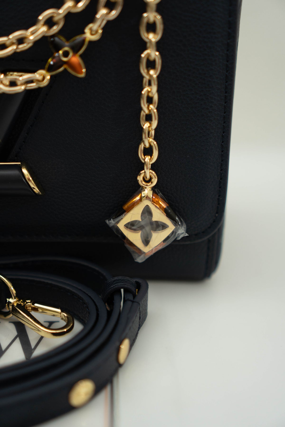 Twist MM Chain Bag – Dark Navy Monogram Empreinte & Epi Leather