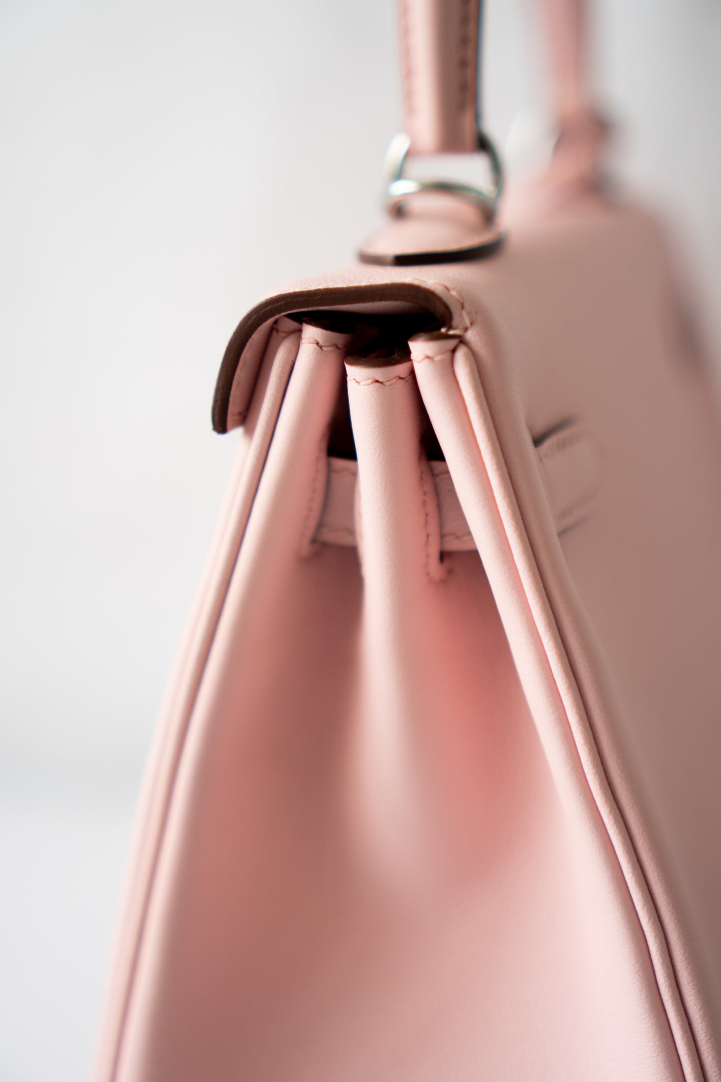 KL 25 Top Handle Bag – Rose Sakura Swift with Palladium Hardware
