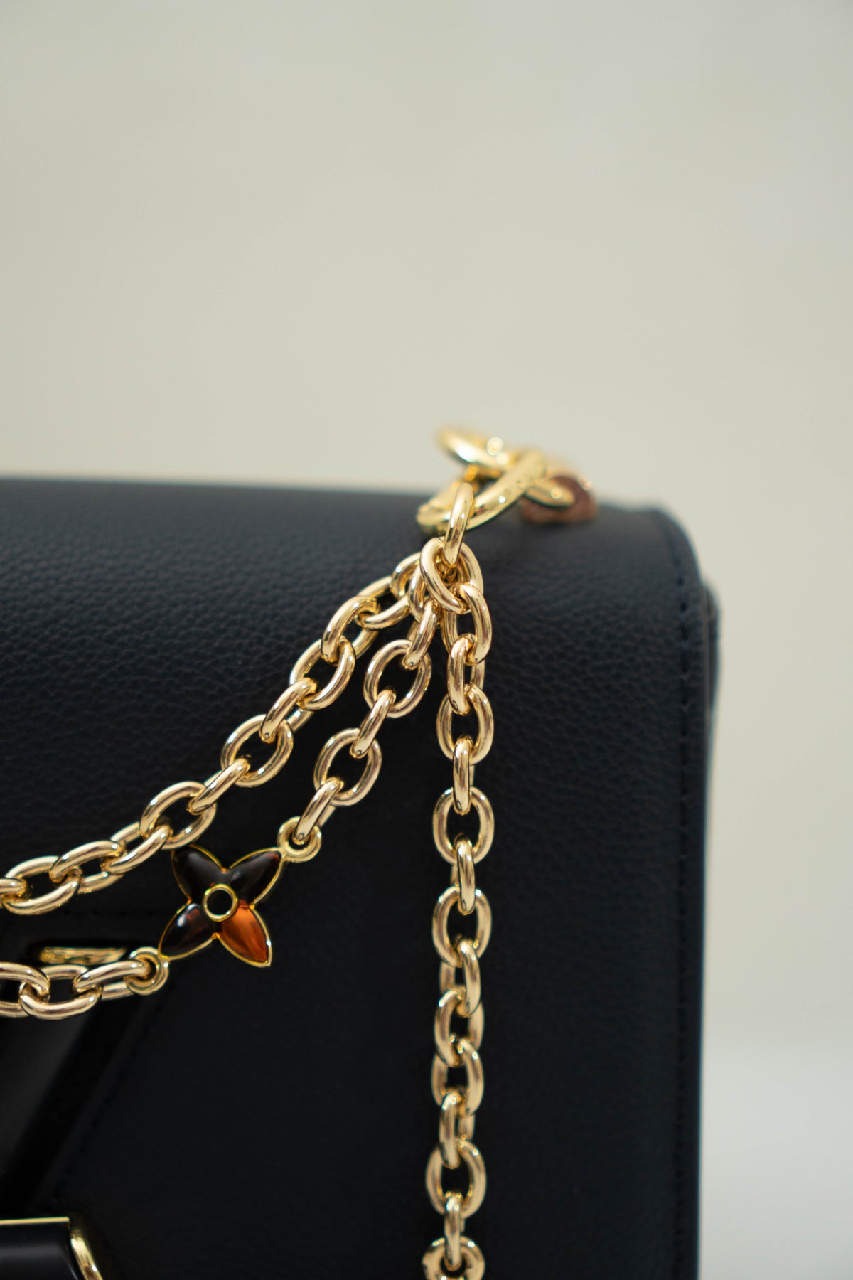 Twist MM Chain Bag – Dark Navy Monogram Empreinte & Epi Leather