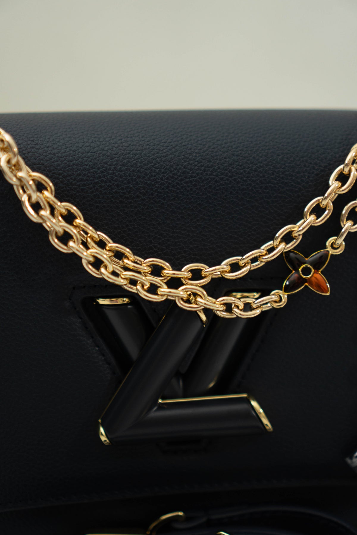 Twist MM Chain Bag – Dark Navy Monogram Empreinte & Epi Leather