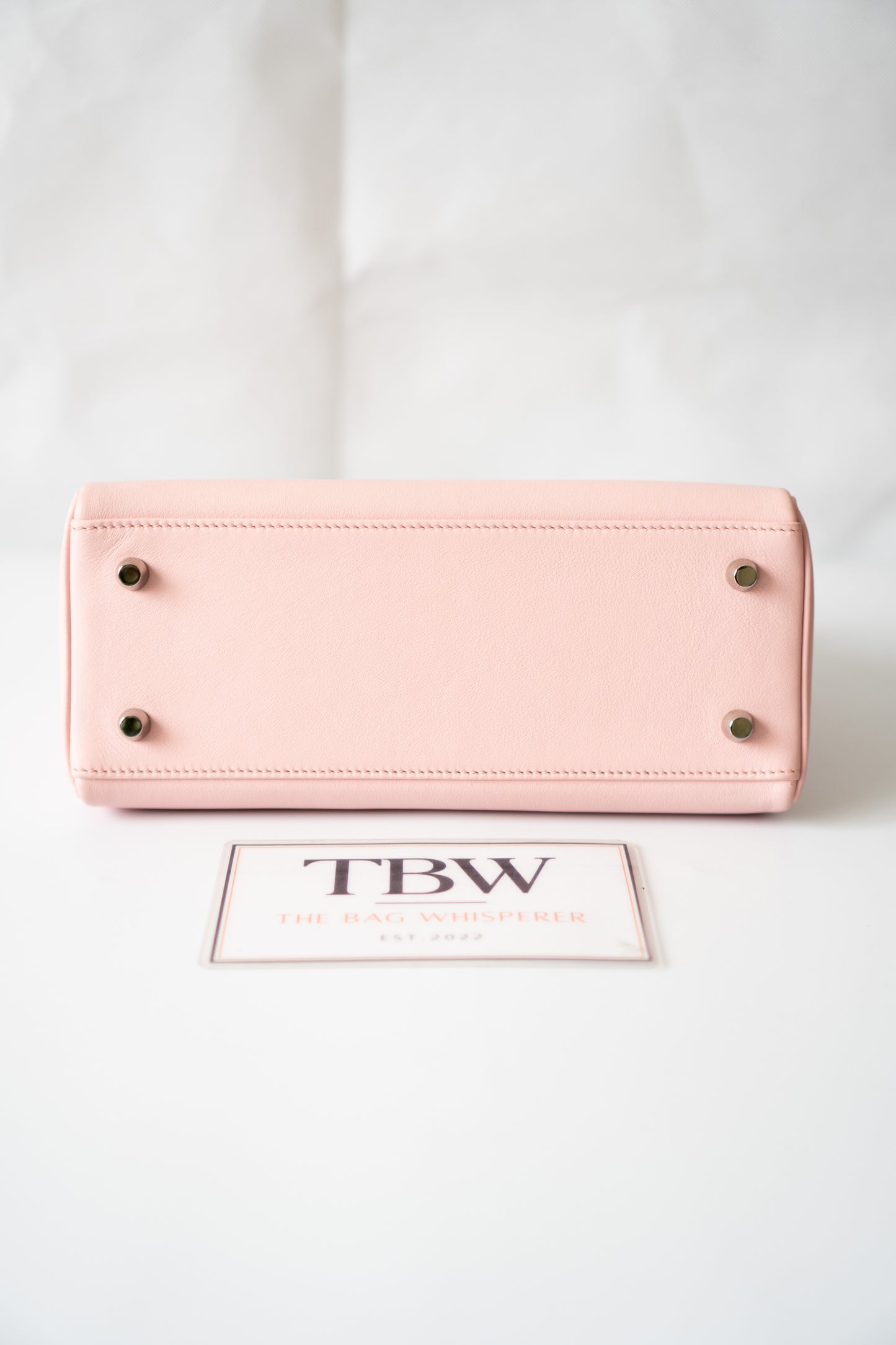 KL 25 Top Handle Bag – Rose Sakura Swift with Palladium Hardware