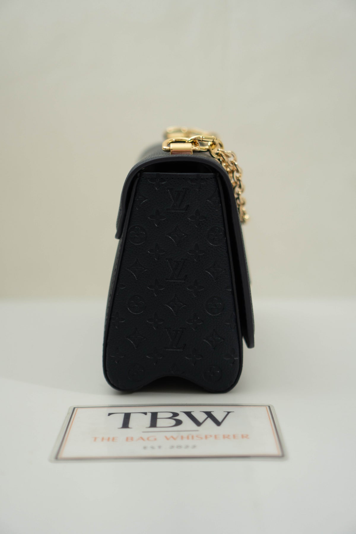 Twist MM Chain Bag – Dark Navy Monogram Empreinte & Epi Leather