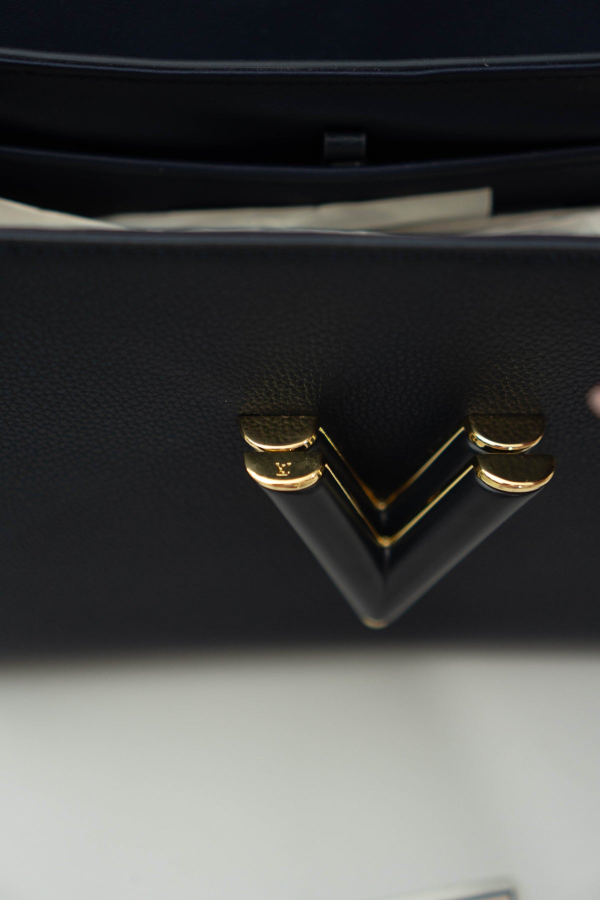 Twist MM Chain Bag – Dark Navy Monogram Empreinte & Epi Leather