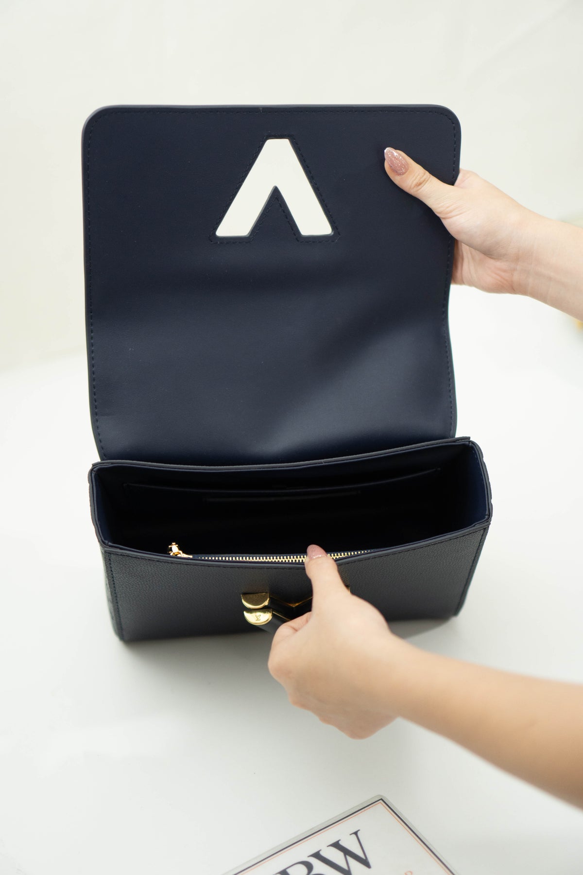 Twist MM Chain Bag – Dark Navy Monogram Empreinte & Epi Leather