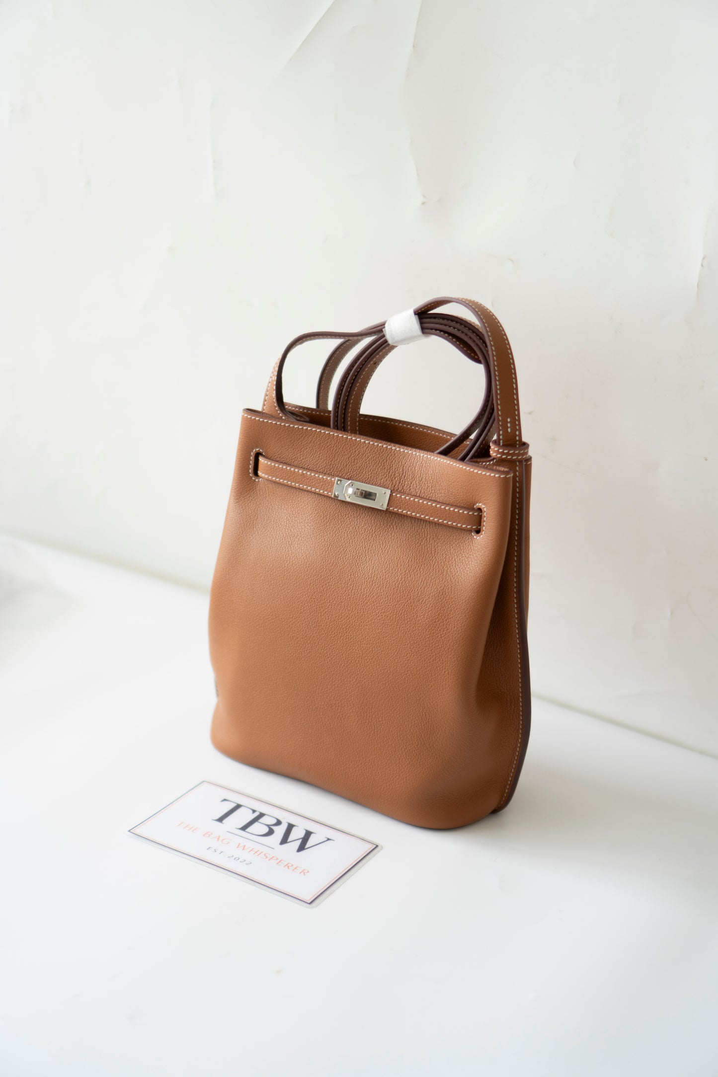 So Kelly Mini – Gold Evercolor Leather with Palladium Hardware (no logo)
