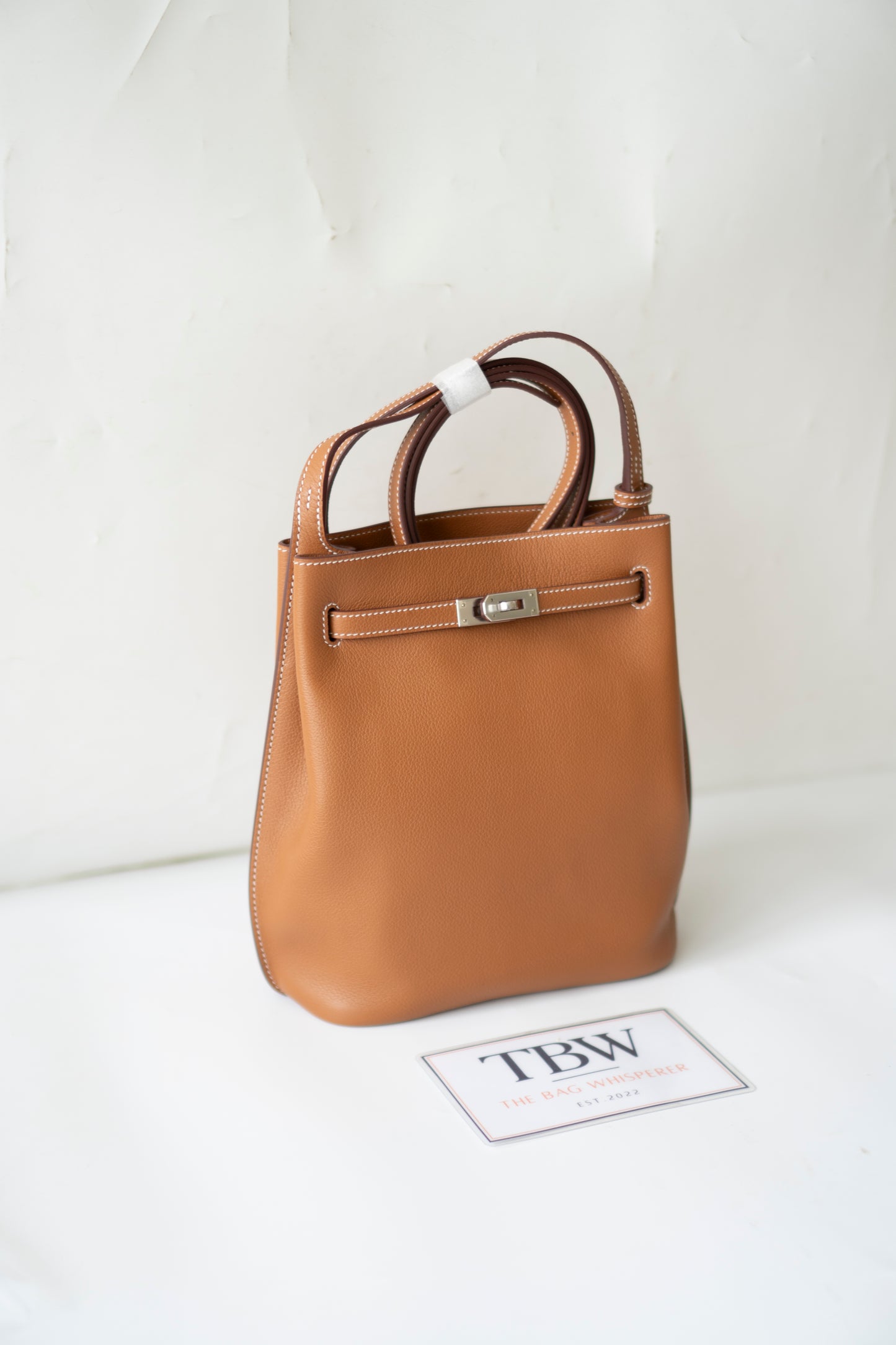 So Kelly Mini – Gold Evercolor Leather with Palladium Hardware (no logo)