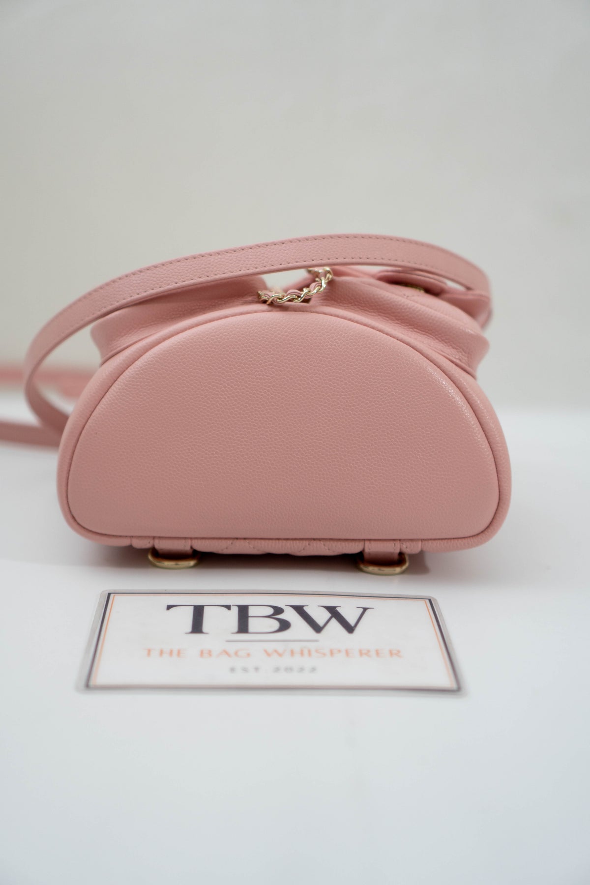 CC Duma Backpack with Front Pockets – Light Pink Caviar