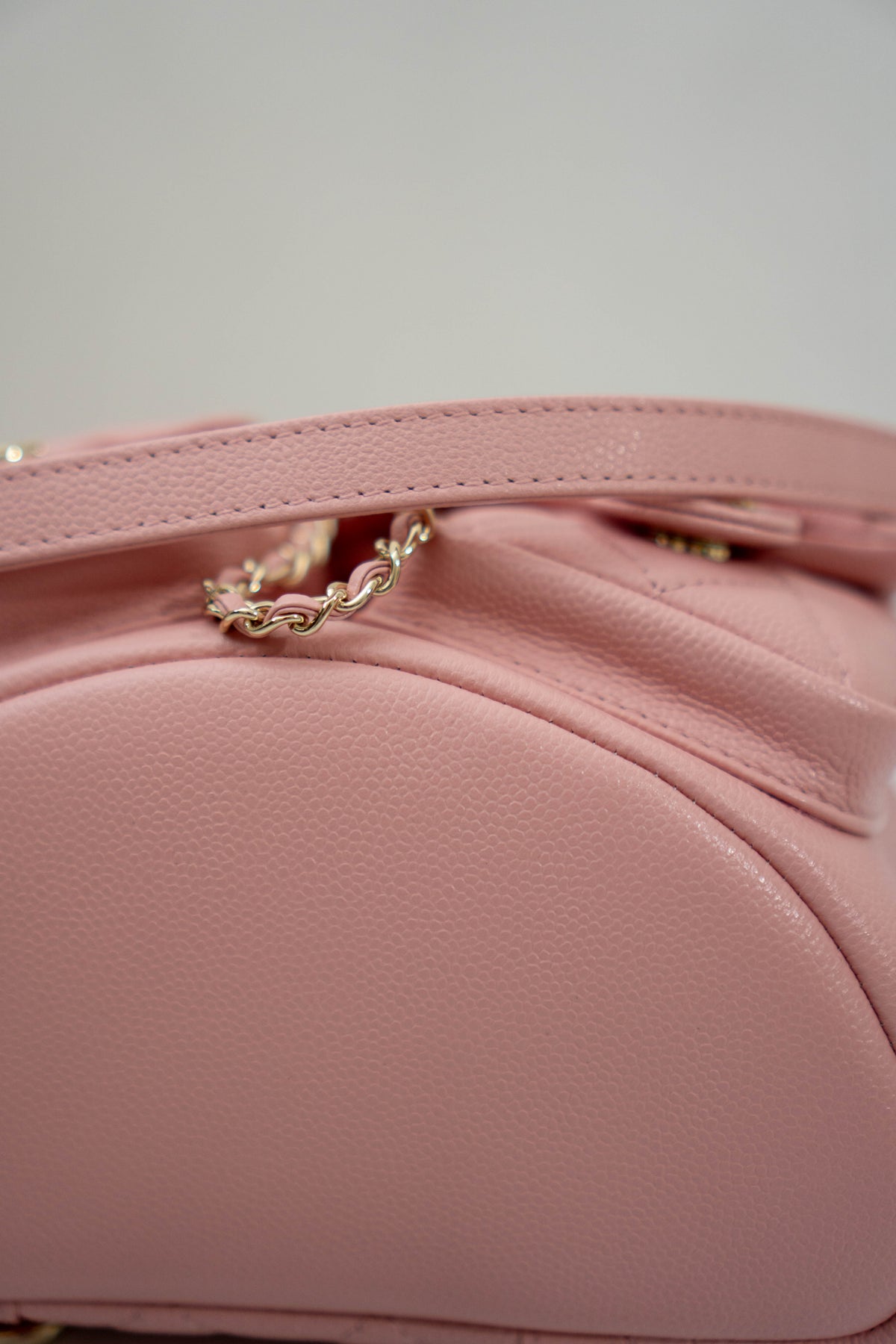 CC Duma Backpack with Front Pockets – Light Pink Caviar