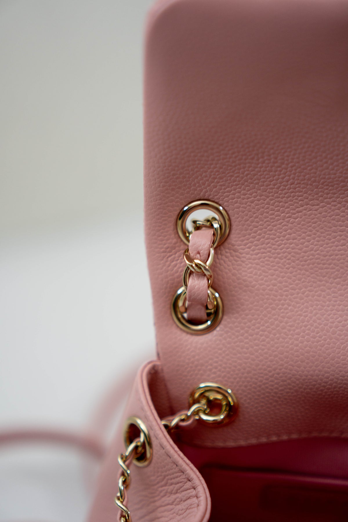 CC Duma Backpack with Front Pockets – Light Pink Caviar
