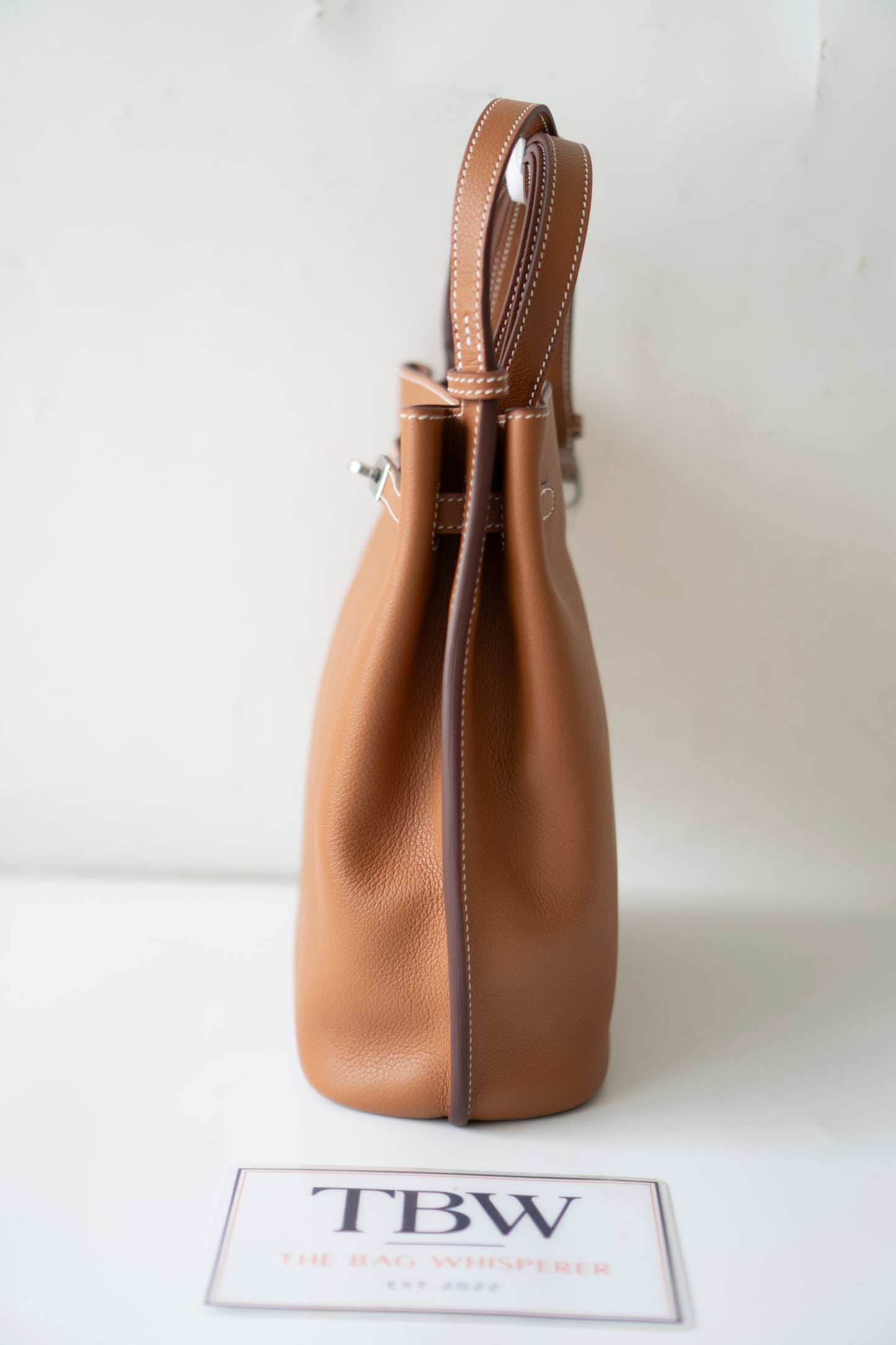 So Kelly Mini – Gold Evercolor Leather with Palladium Hardware (no logo)