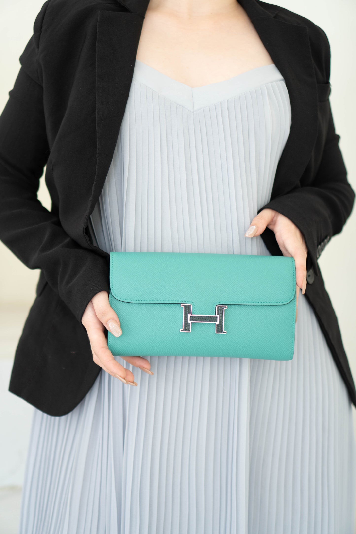 Constanc Wallet To Go Touch Vert Jade Epsom Palladium Hardware
