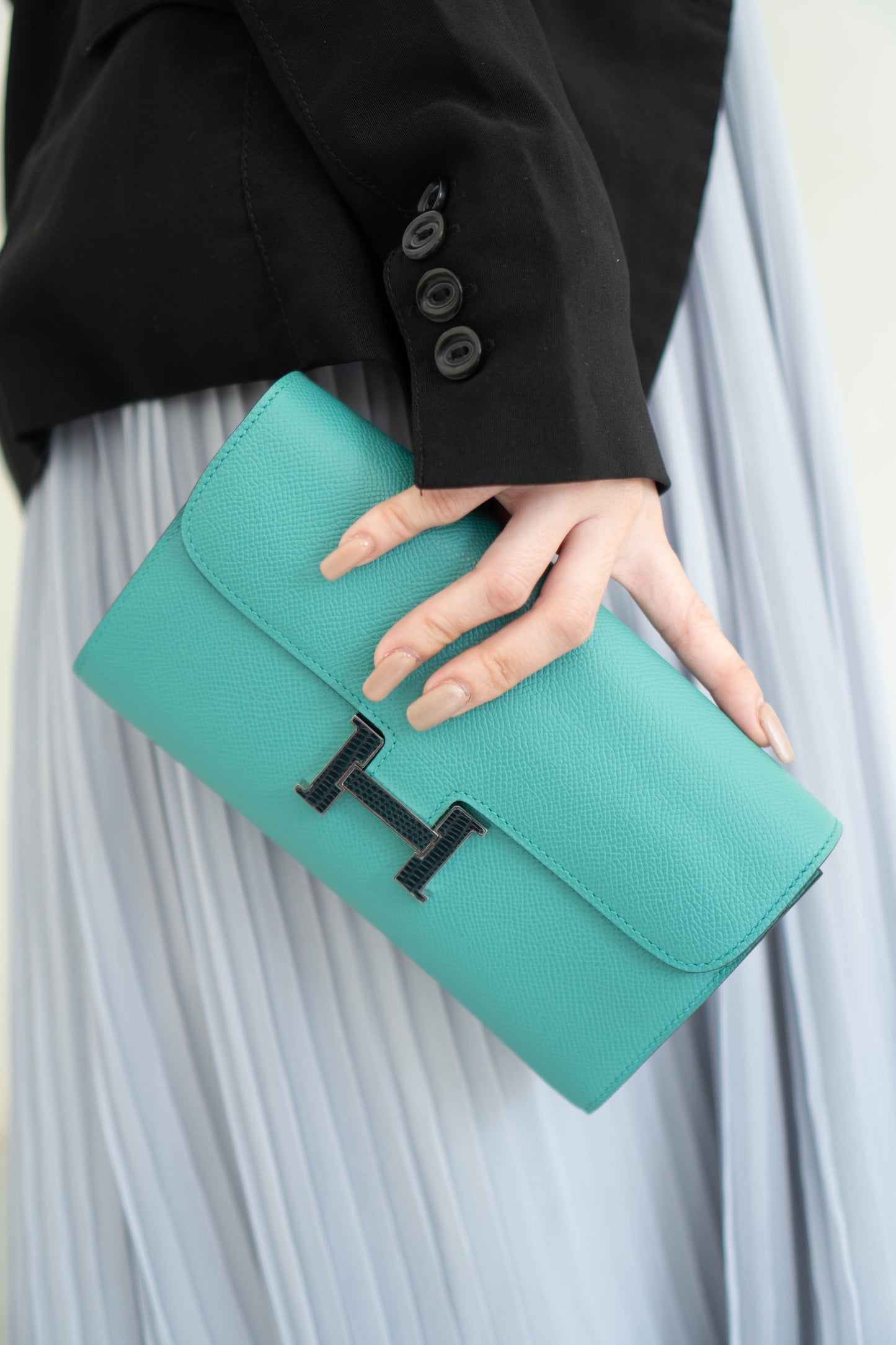 Constanc Wallet To Go Touch Vert Jade Epsom Palladium Hardware