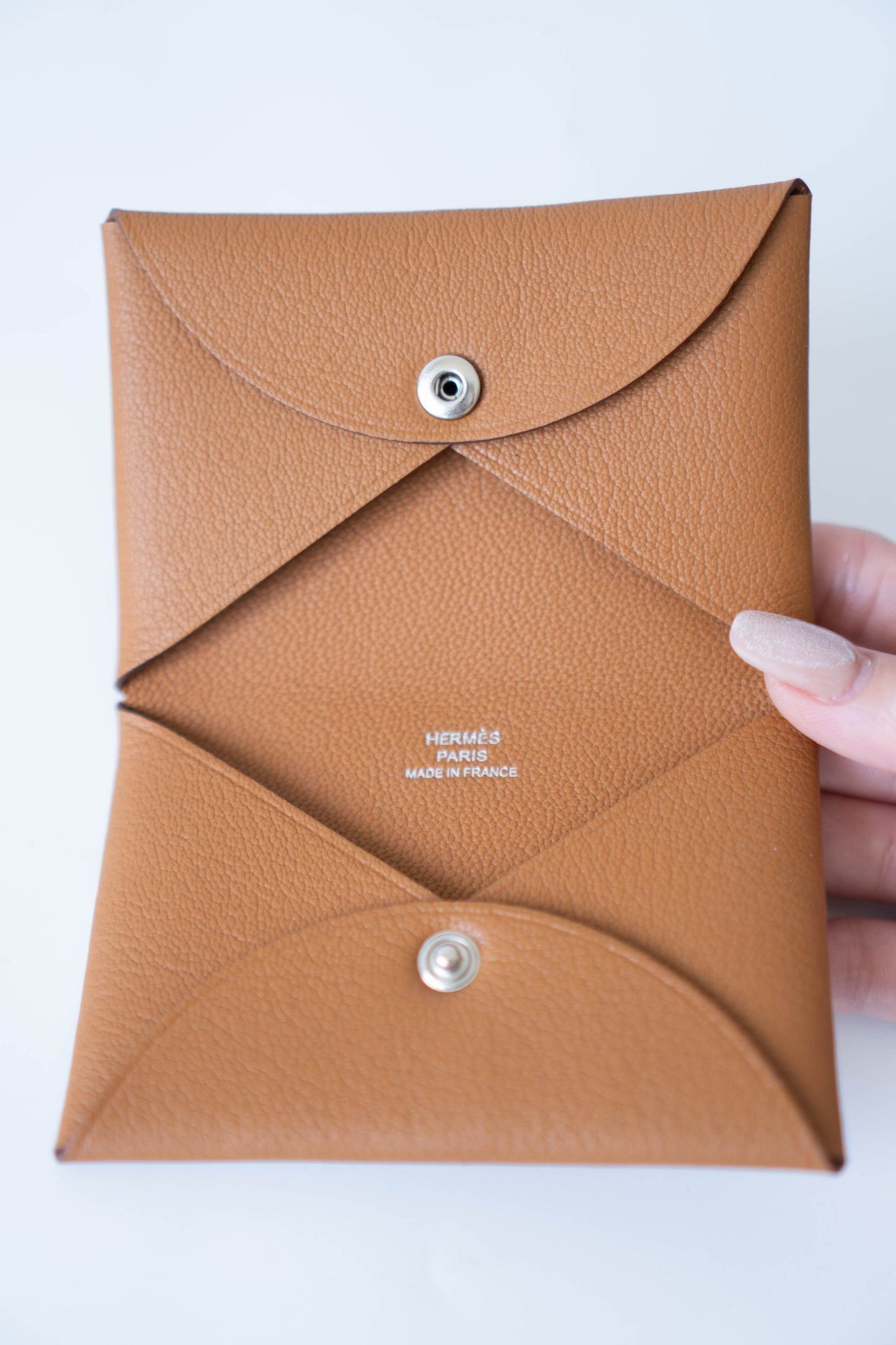 Calvi Duo in gold Epsom Calfskin