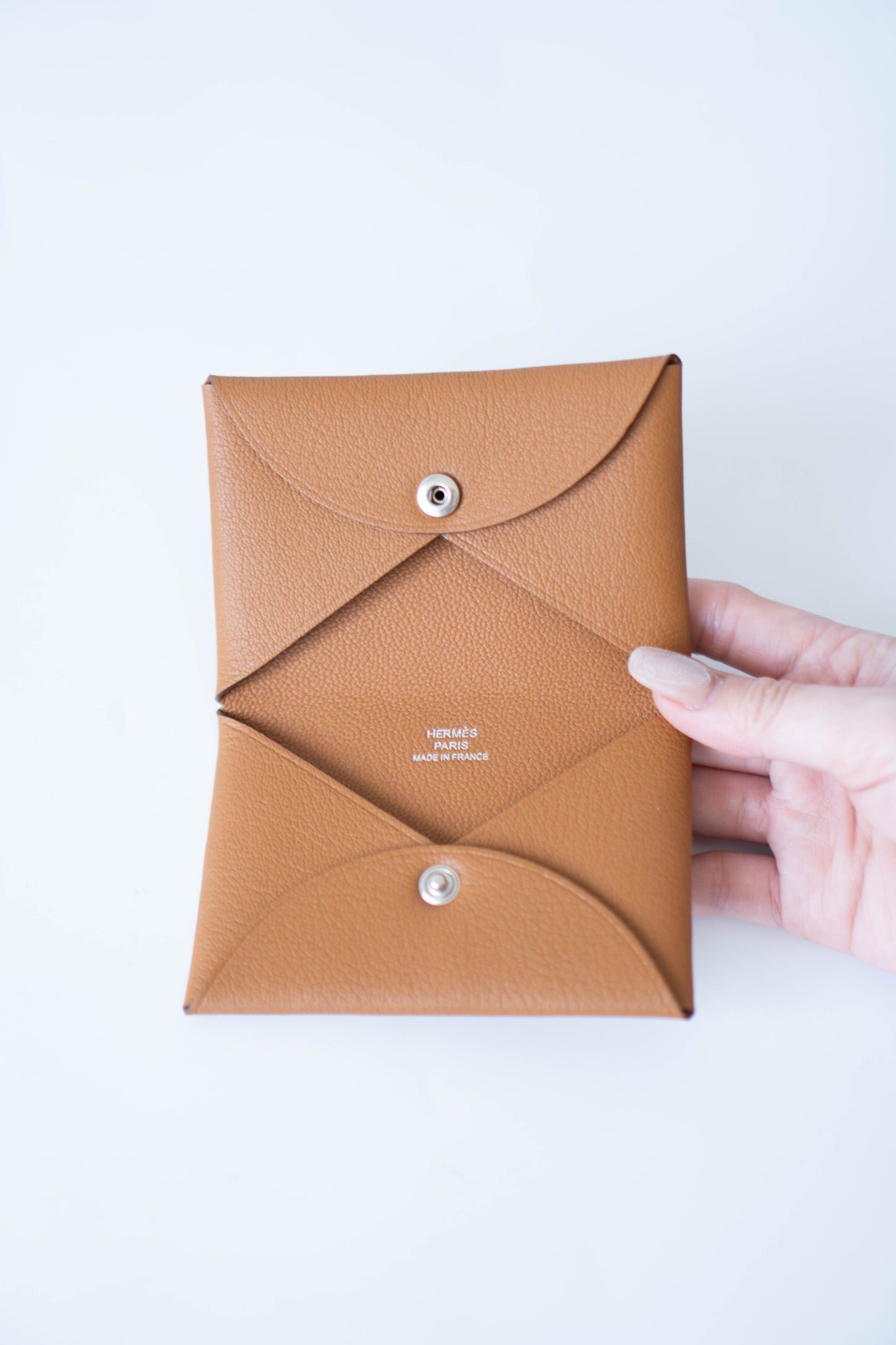 Calvi Duo in gold Epsom Calfskin