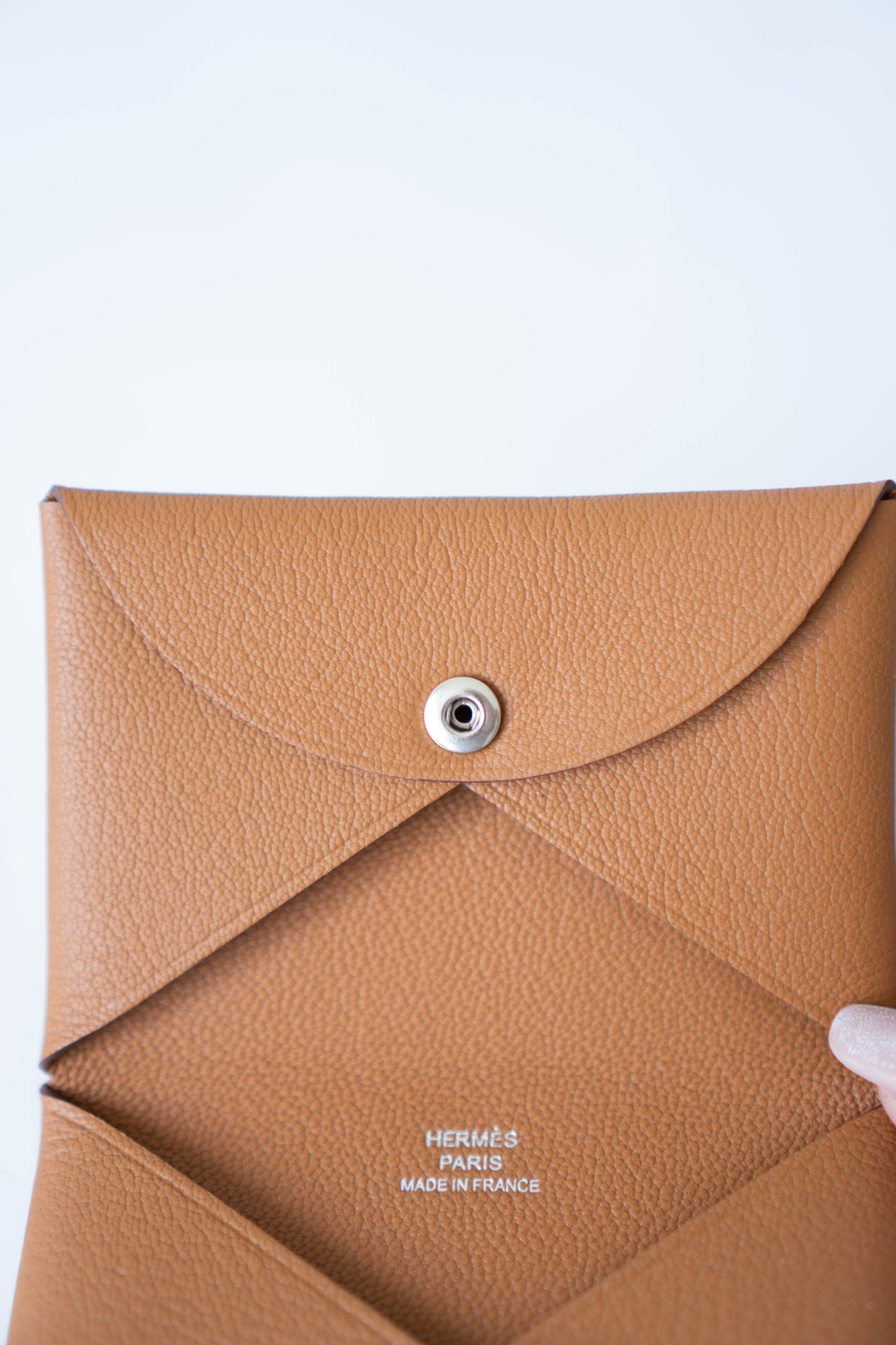 Calvi Duo in gold Epsom Calfskin