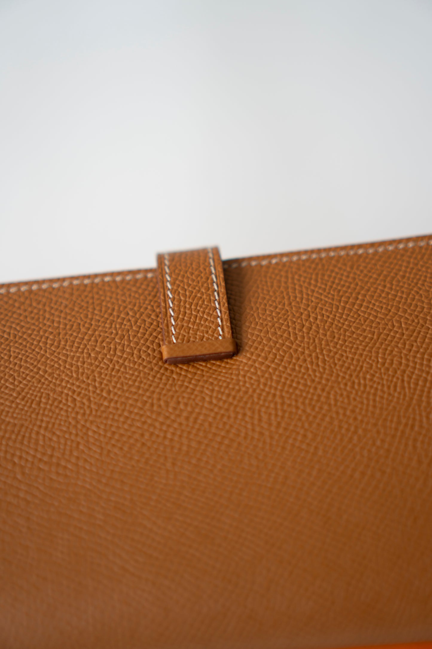 Long Epsom Wallet – Gold with Gold Hardware