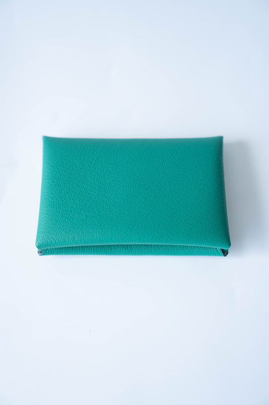 Calvi Duo in Vert Comics Chèvre leather