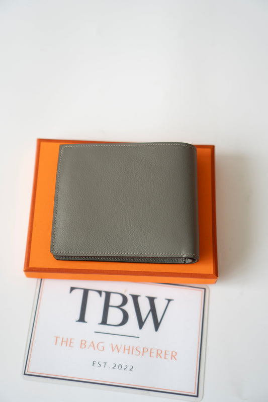 Men's Compact Wallet – Gris Meyer Evercolor Leather