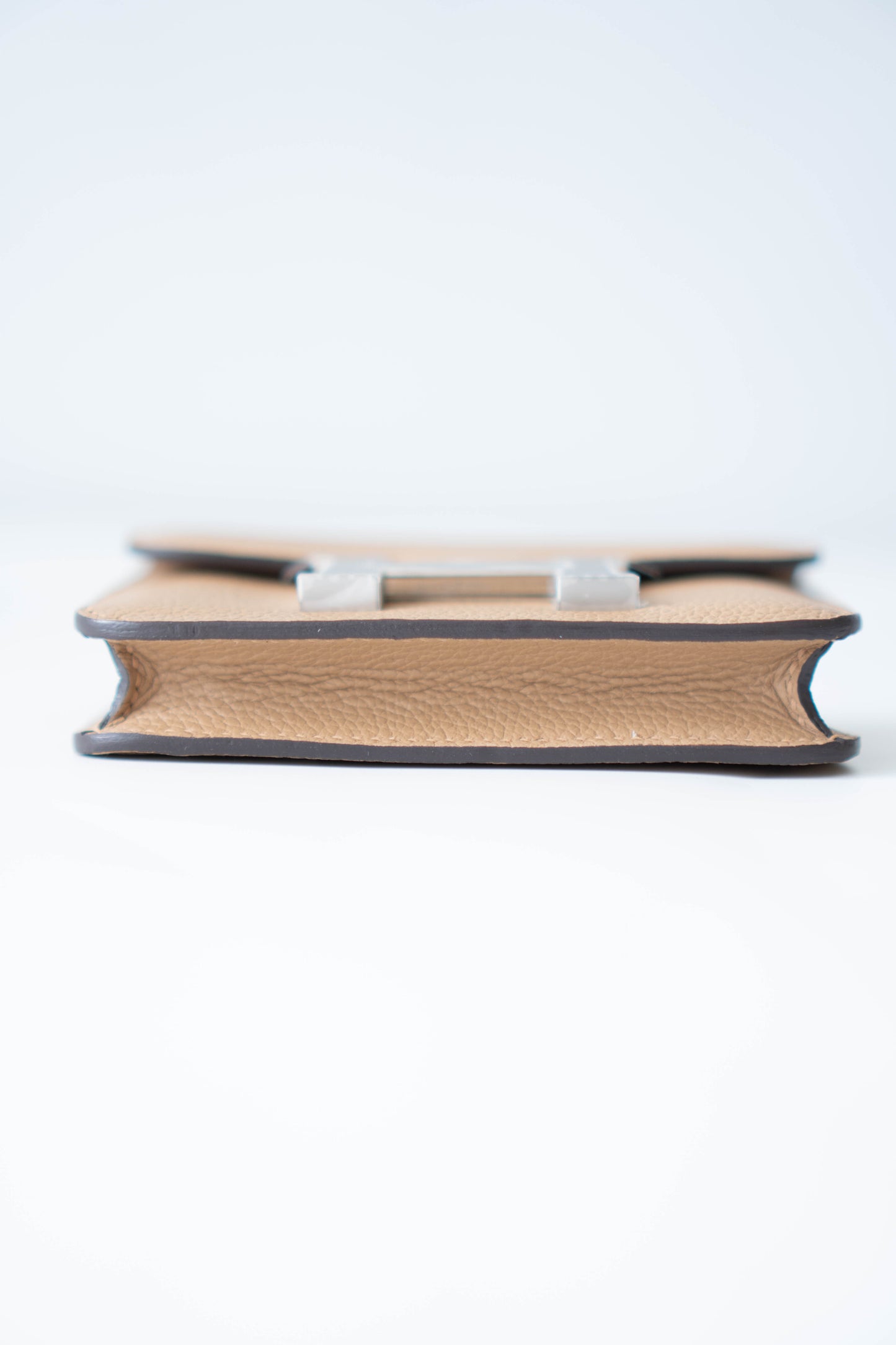 Constanc Slim in Chai Evercolor Leather with Palladium Hardware