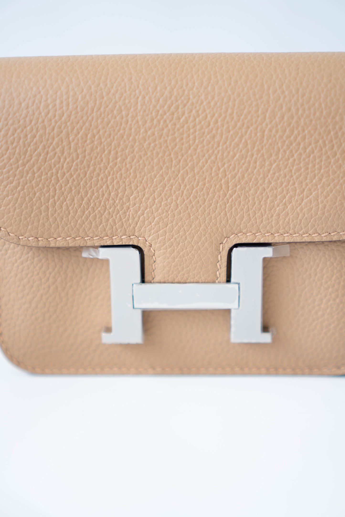 Constanc Slim in Chai Evercolor Leather with Palladium Hardware