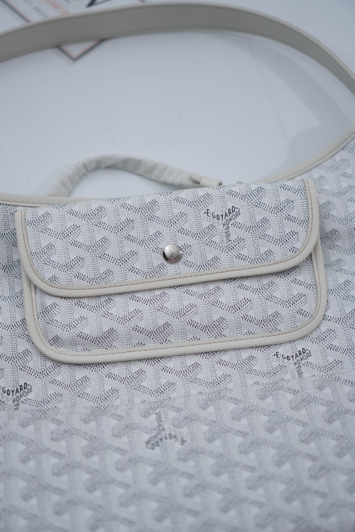 Bohème PM Hobo Bag – White Coated Canvas