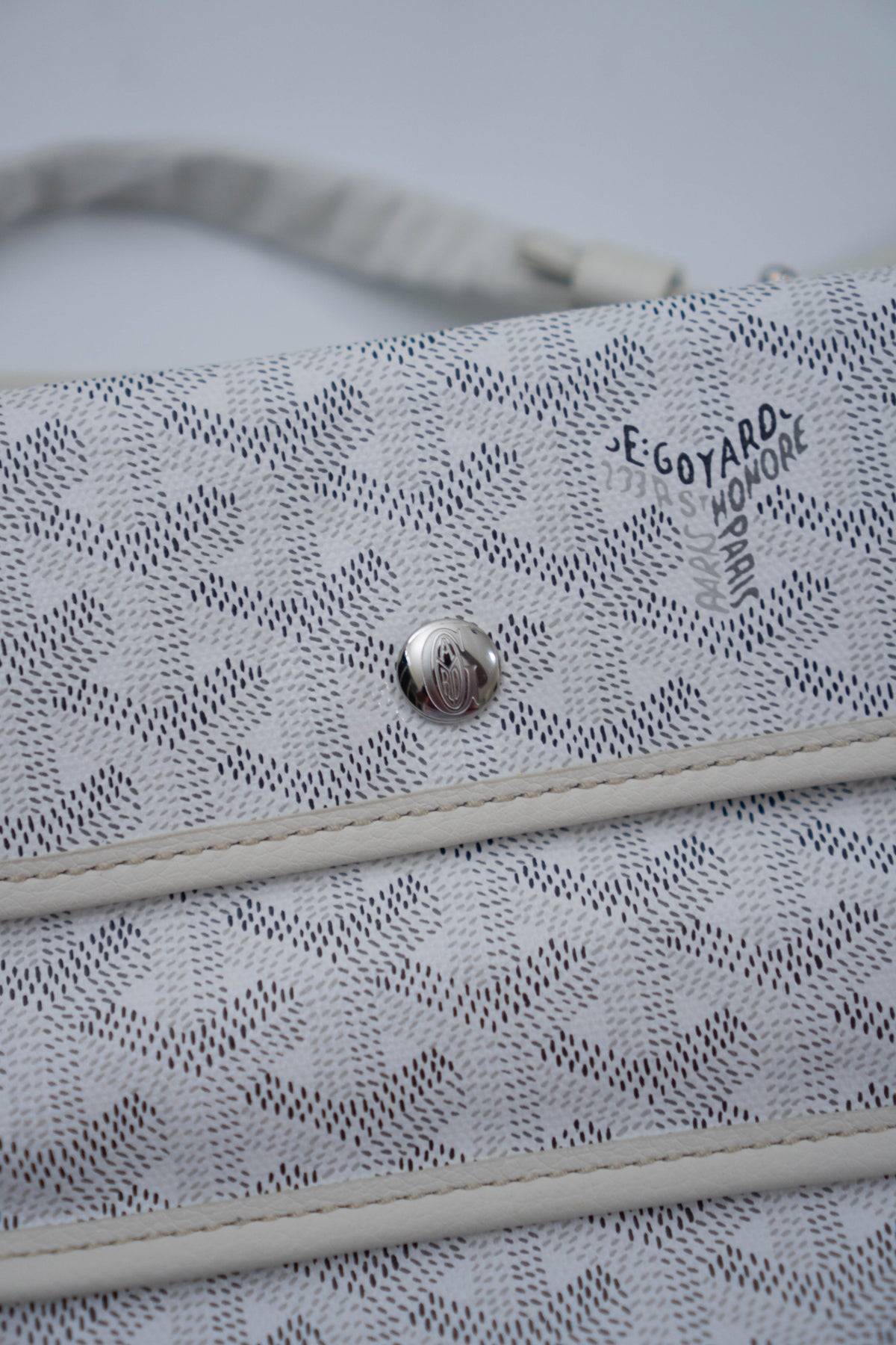 Bohème PM Hobo Bag – White Coated Canvas