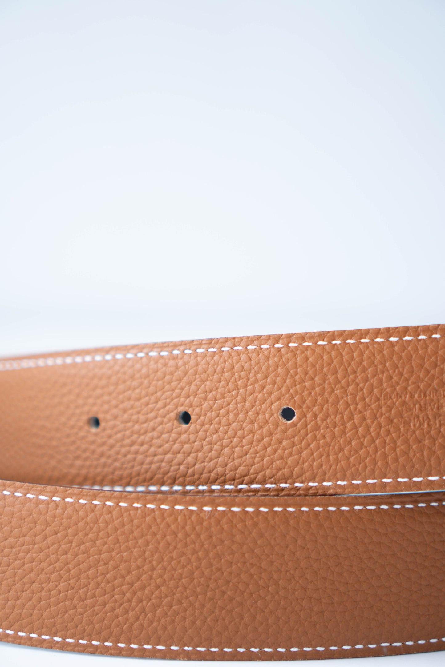 Reversible H Buckle Belt – Black & Brown with Gold Hardware