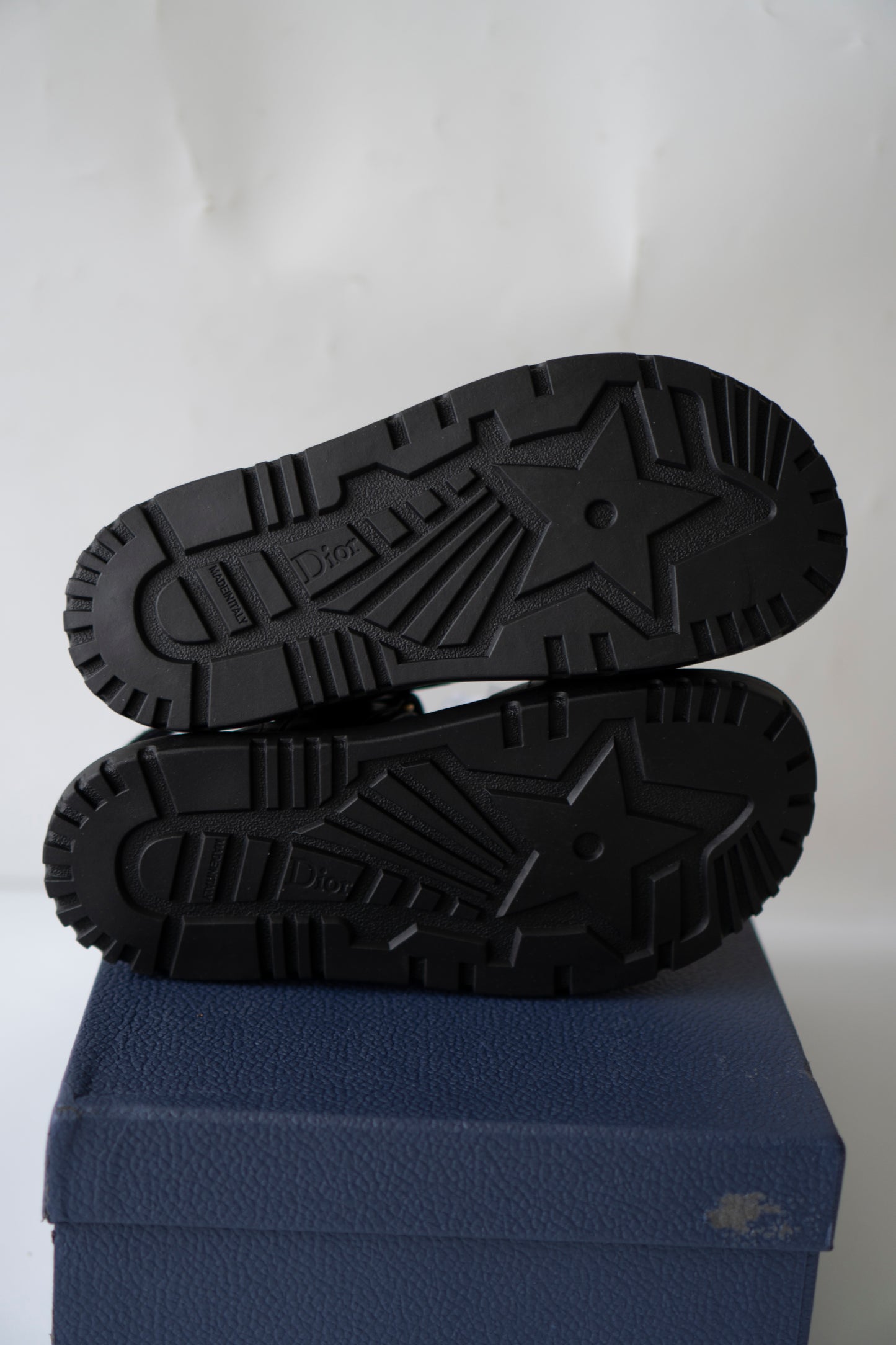 Lambskin Strap Sandals – Black with Gold-Tone Details