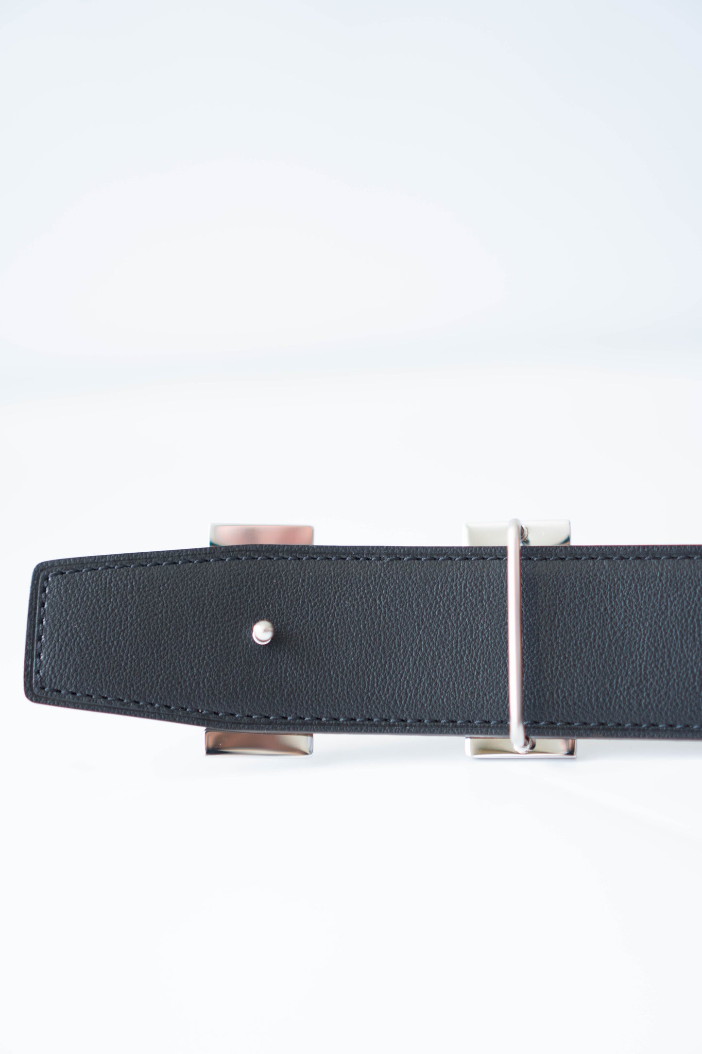 Reversible H Buckle Belt – Black & Brown with Gold Hardware