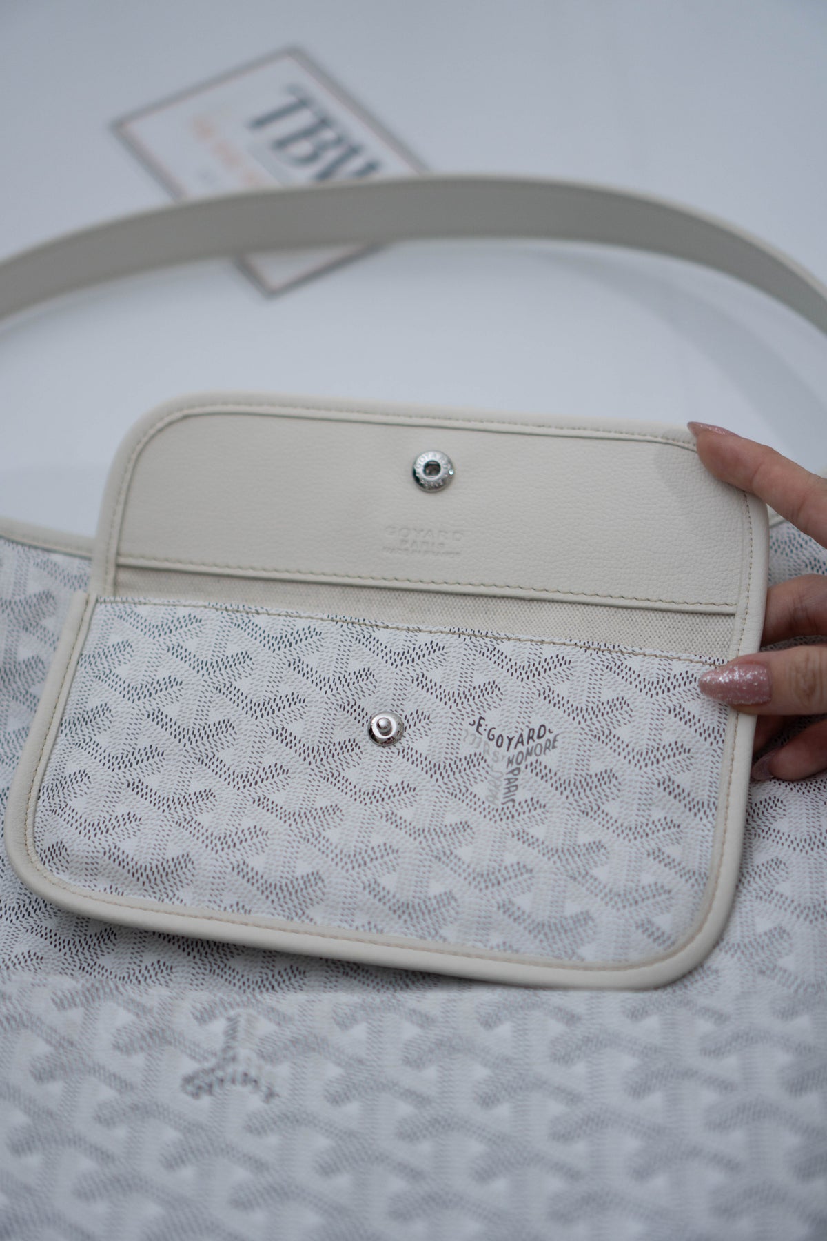 Bohème PM Hobo Bag – White Coated Canvas